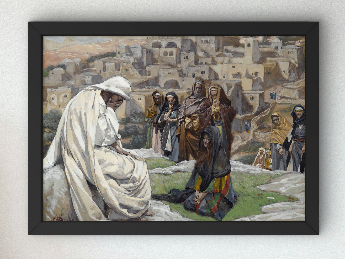 Jesus Wept by James Tissot 1886, Wall Art Print, Fine Art Reproduction, Museum Quality Decor, Poster