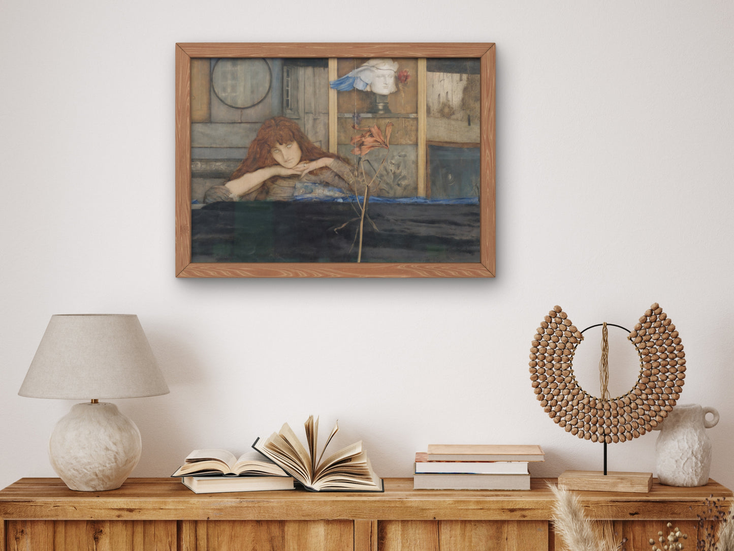 I Lock My Door Upon Myself by Fernand Khnopff 1891, Wall Art Print, Fine Art Reproduction, Museum Quality Decor, Poster