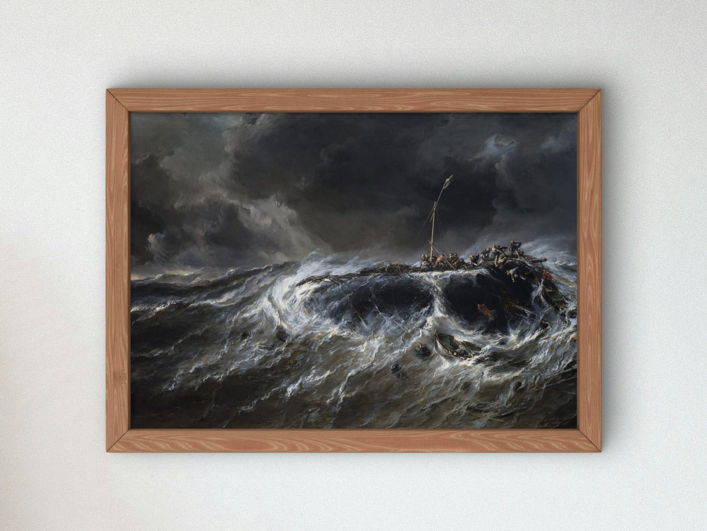 Wreck of the Three Masted Emily by Eugène Isabey 1865, Wall Art Print, Fine Art Reproduction, Museum Quality Decor, Poster