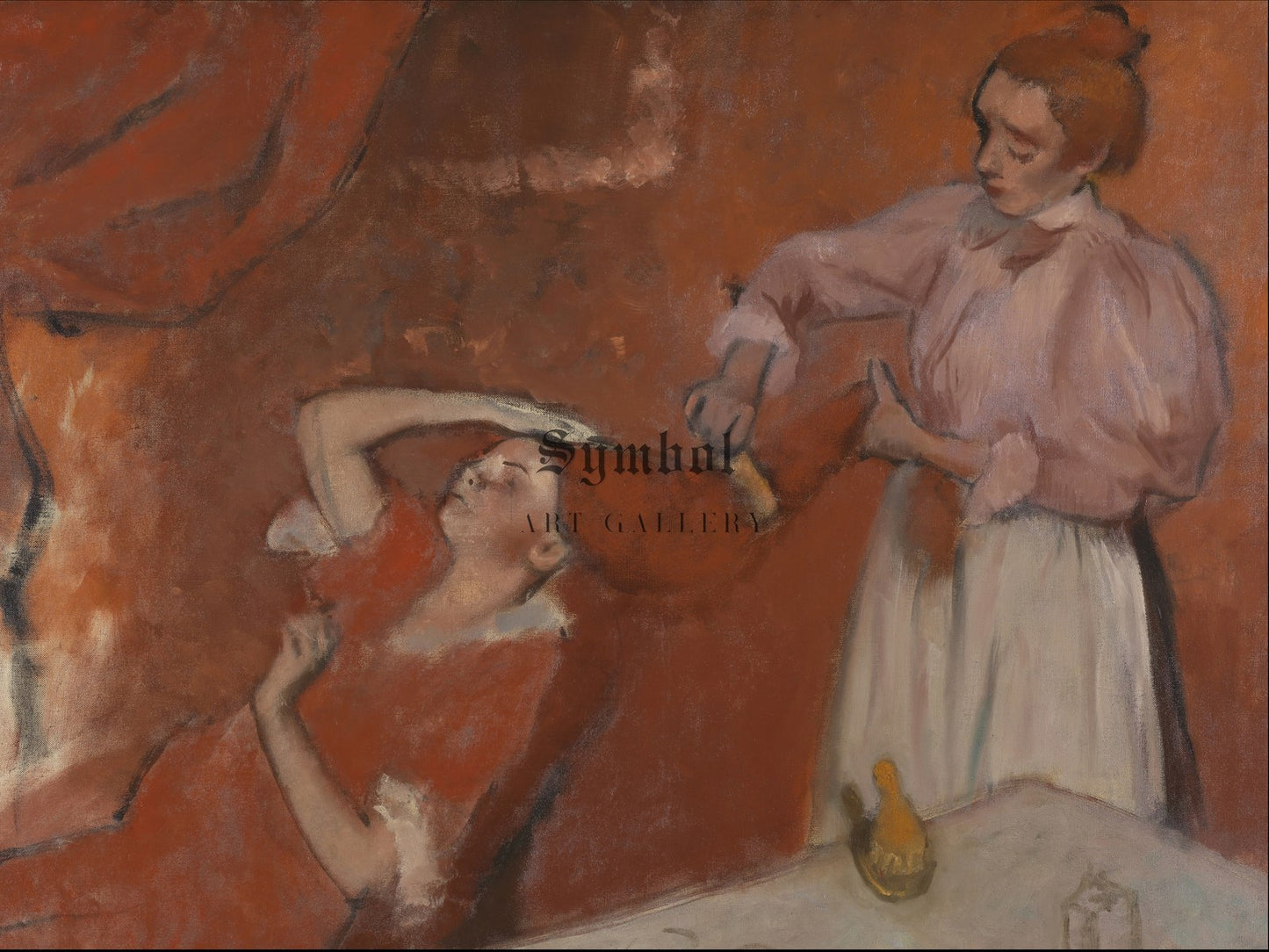 Combing the Hair by Edgar Degas 1896, Wall Art Print, Fine Art Reproduction, Museum Quality Decor, Poster