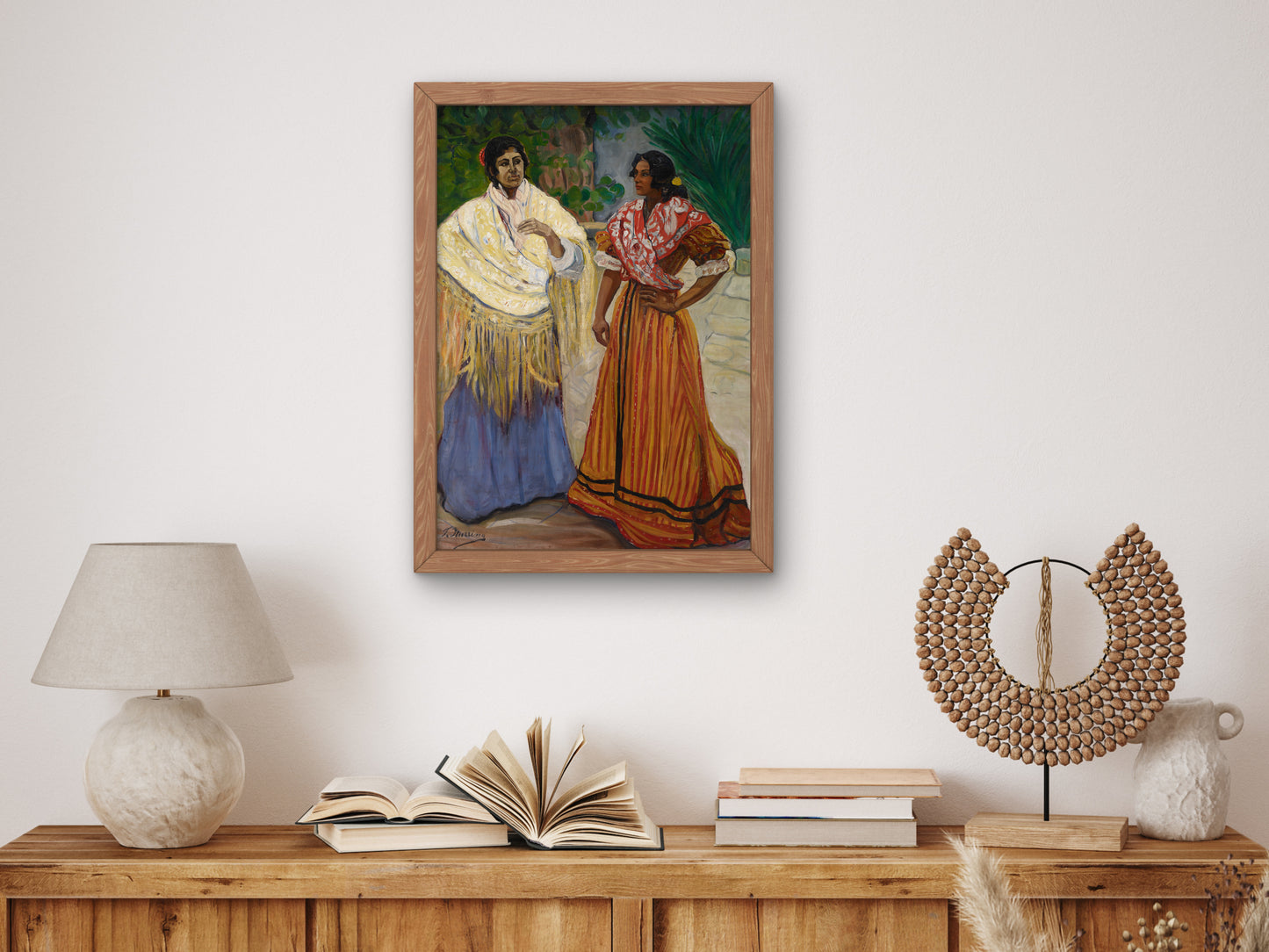 Two Gypsies by Francisco Iturrino, Wall Art Print, Fine Art Reproduction, Museum Quality Decor, Poster