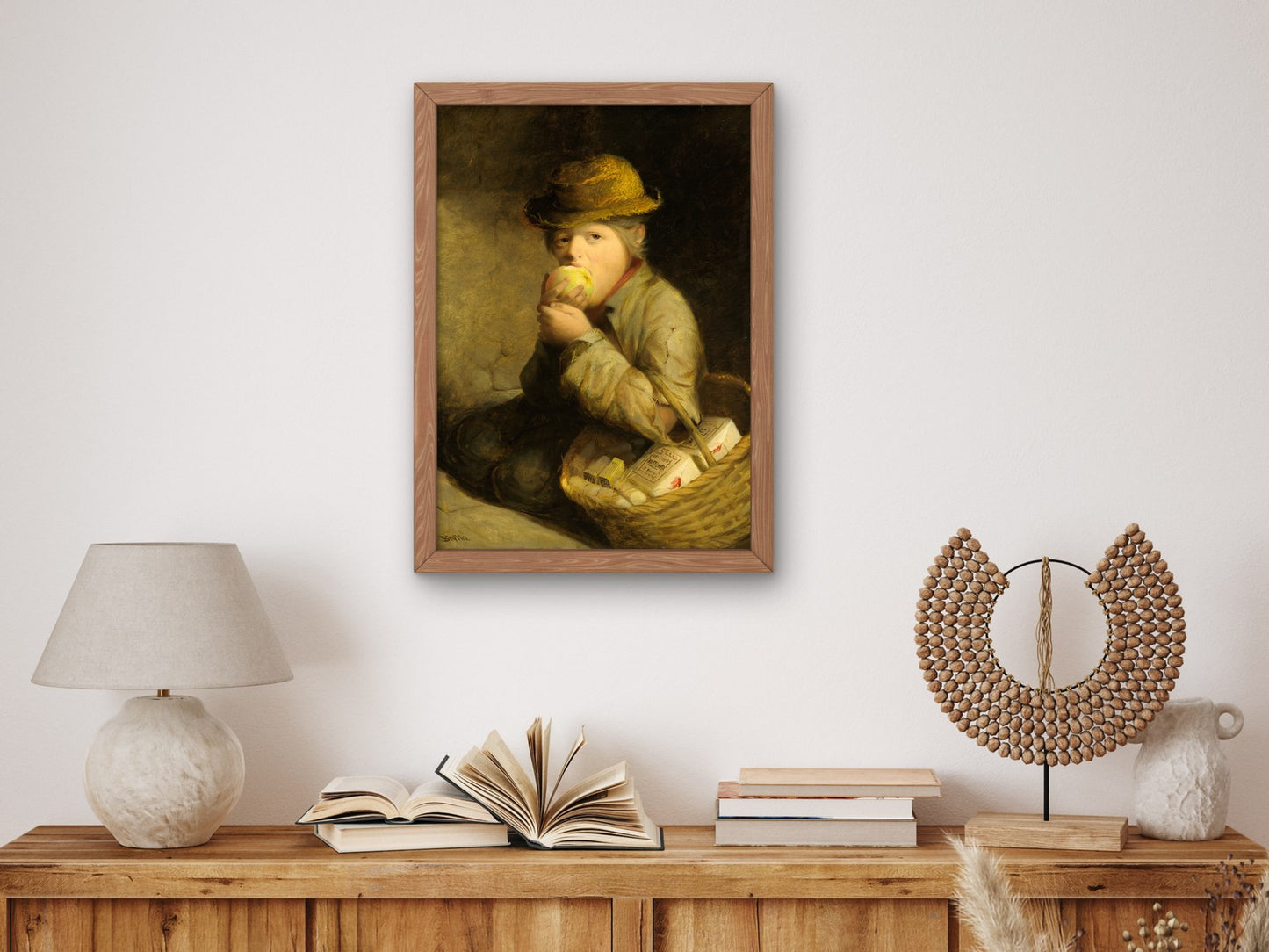 A Match Seller by David Gilmour Blythe 1859, Wall Art Print, Fine Art Reproduction, Museum Quality Decor, Poster