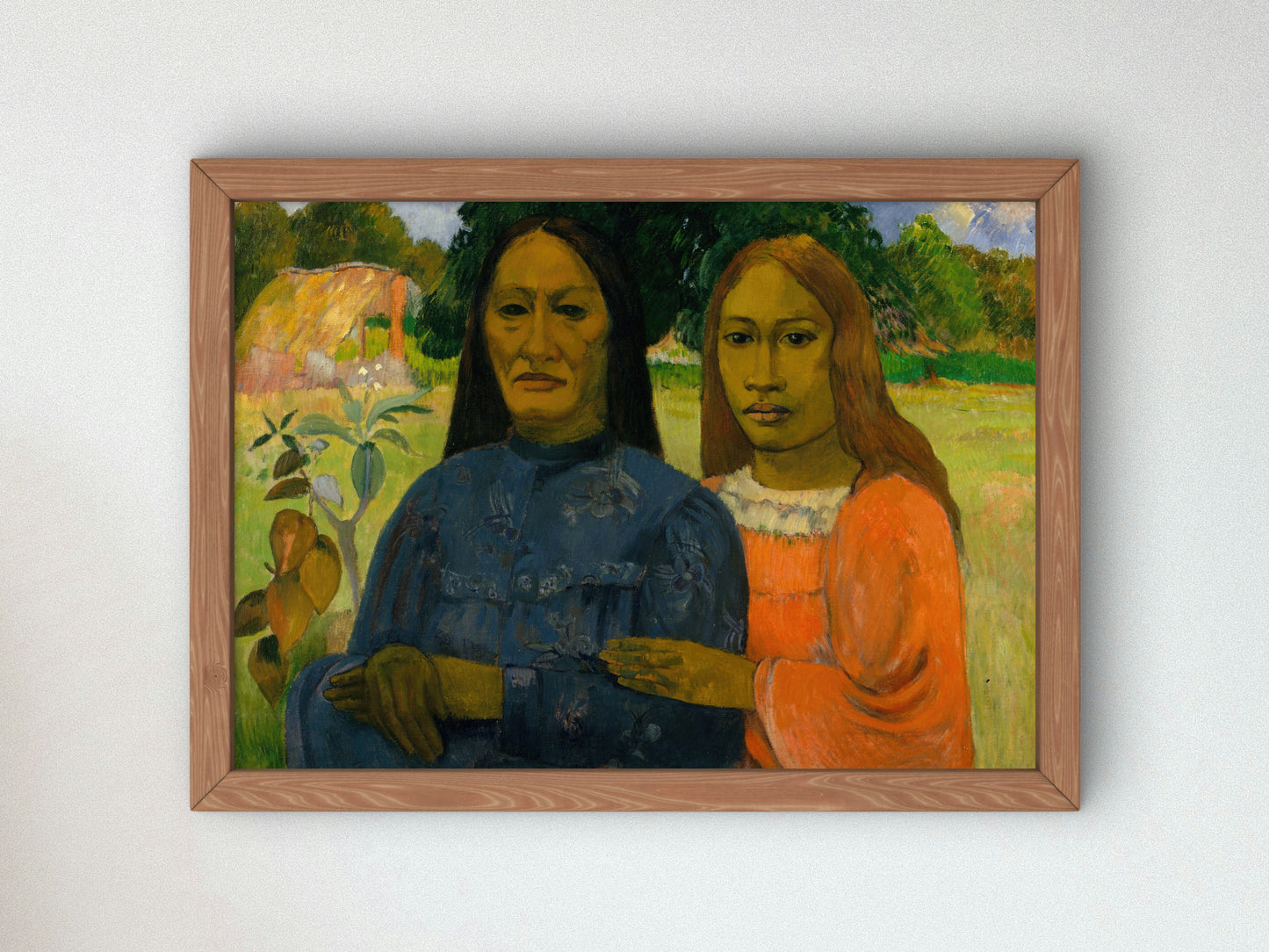 Two Women by Paul Gauguin 1901, Wall Art Print, Fine Art Reproduction, Museum Quality Decor, Poster