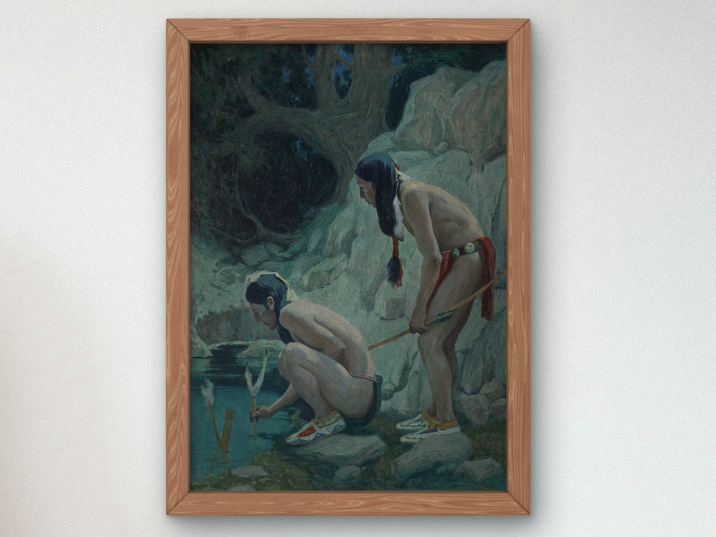 Sacred Waters by Eanger Irving Couse 1902, Wall Art Print, Fine Art Reproduction, Museum Quality Decor, Poster