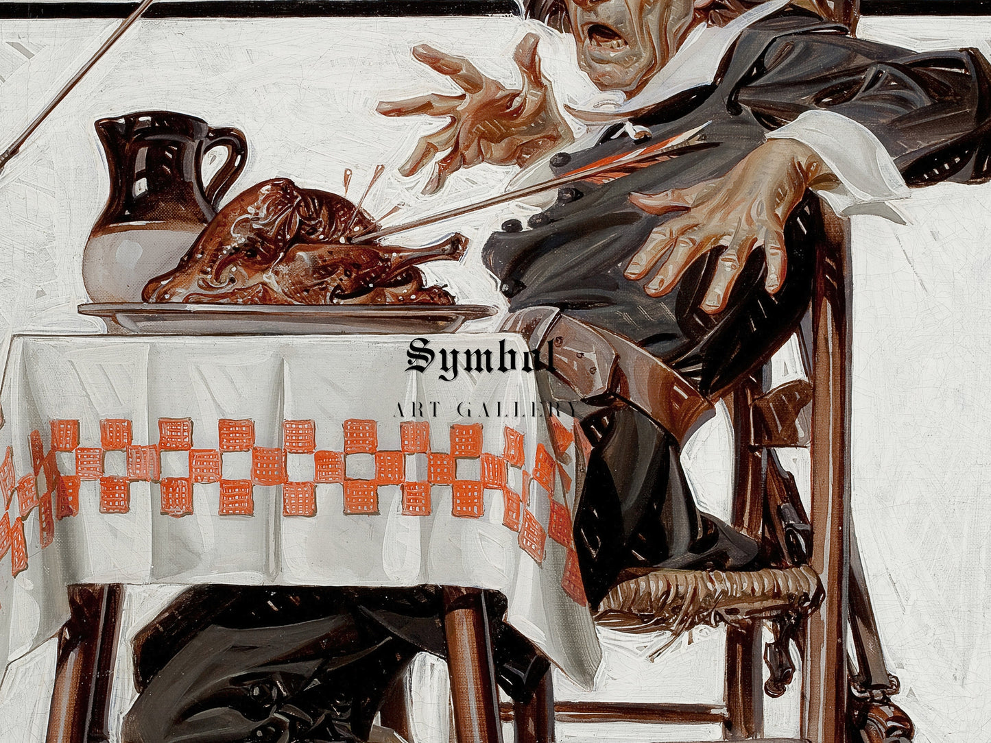 Startled Pilgrim by Joseph Christian Leyendecker 1920, Wall Art Print, Fine Art Reproduction, Museum Quality Decor, Poster