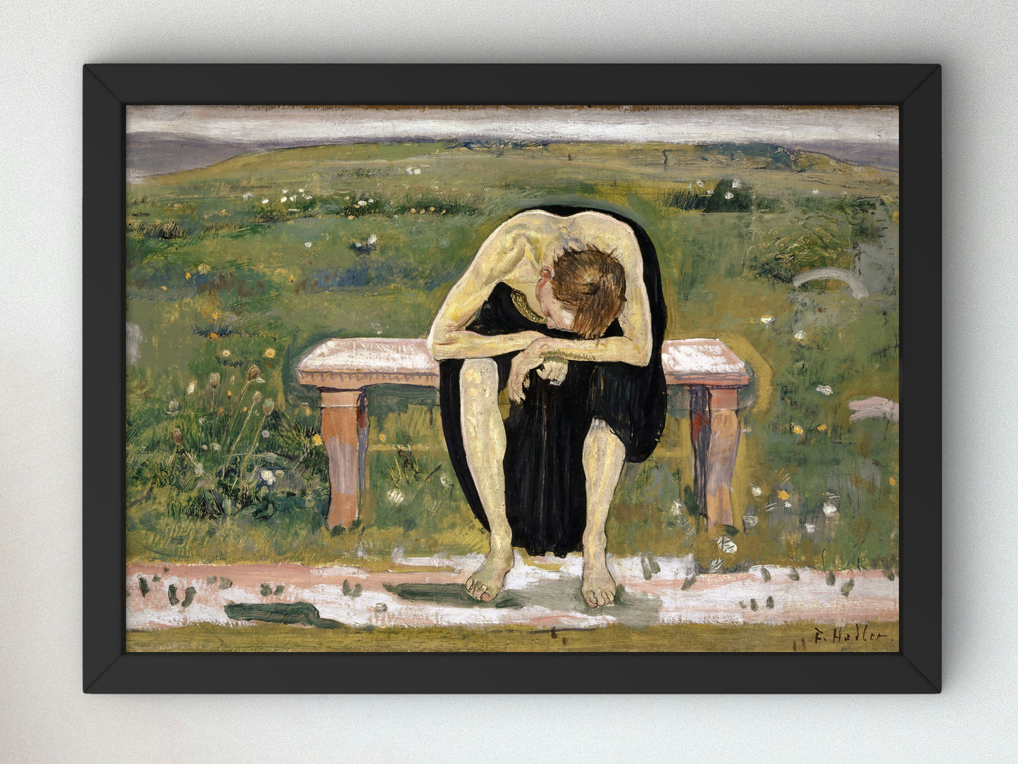 Disappointed Soul by Ferdinand Hodler 1891, Wall Art Print, Fine Art Reproduction, Museum Quality Decor, Poster
