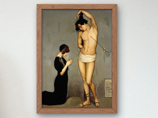 Votive Offering by Ángel Zárraga 1912, Wall Art Print, Fine Art Reproduction, Museum Quality Decor, Poster
