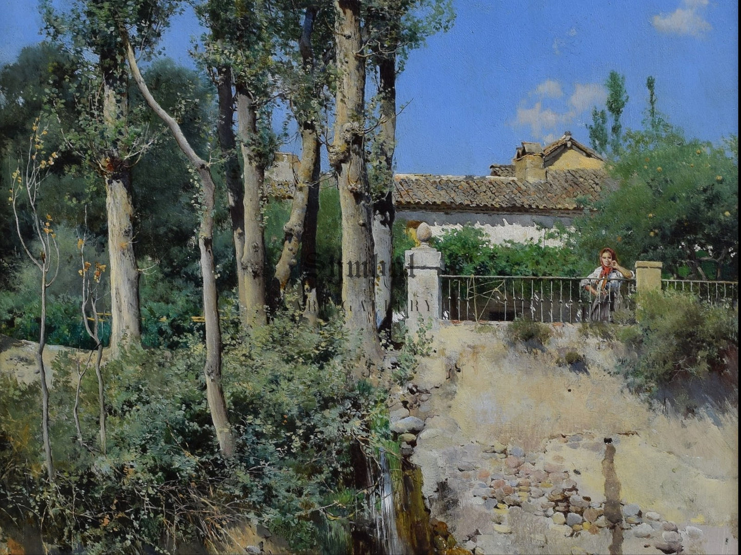 Spanish Landscape by Emilio Sánchez Perrier 1881, Wall Art Print, Fine Art Reproduction, Museum Quality Decor, Poster