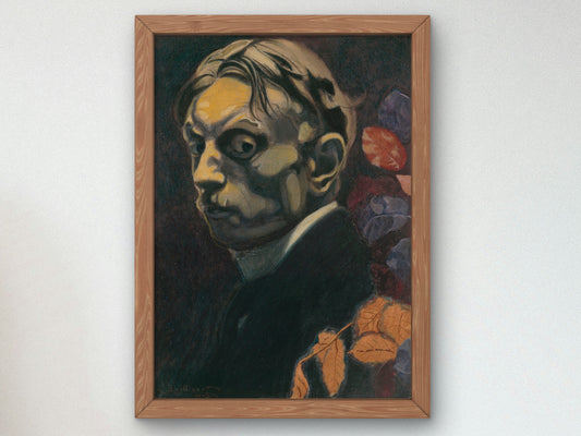 Self Portrait by Léon Spilliaert 1915, Wall Art Print, Fine Art Reproduction, Museum Quality Decor, Poster