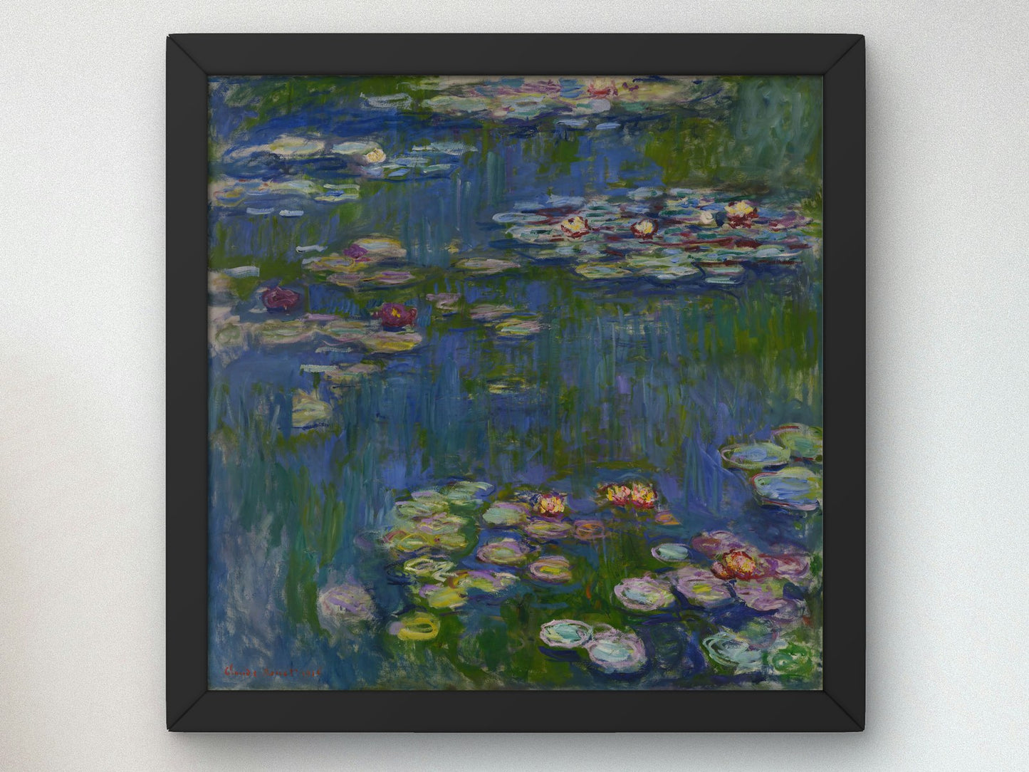 Water Lilies by Claude Monet 1916, Wall Art Print, Fine Art Reproduction, Museum Quality Decor, Poster