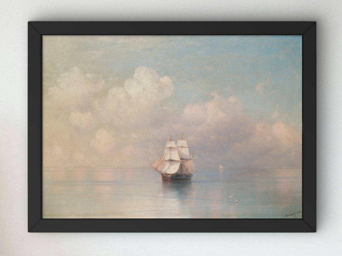 Calm Seas by Ivan Konstantinovich Aivazovsky, Wall Art Print, Fine Art Reproduction, Museum Quality Decor, Poster