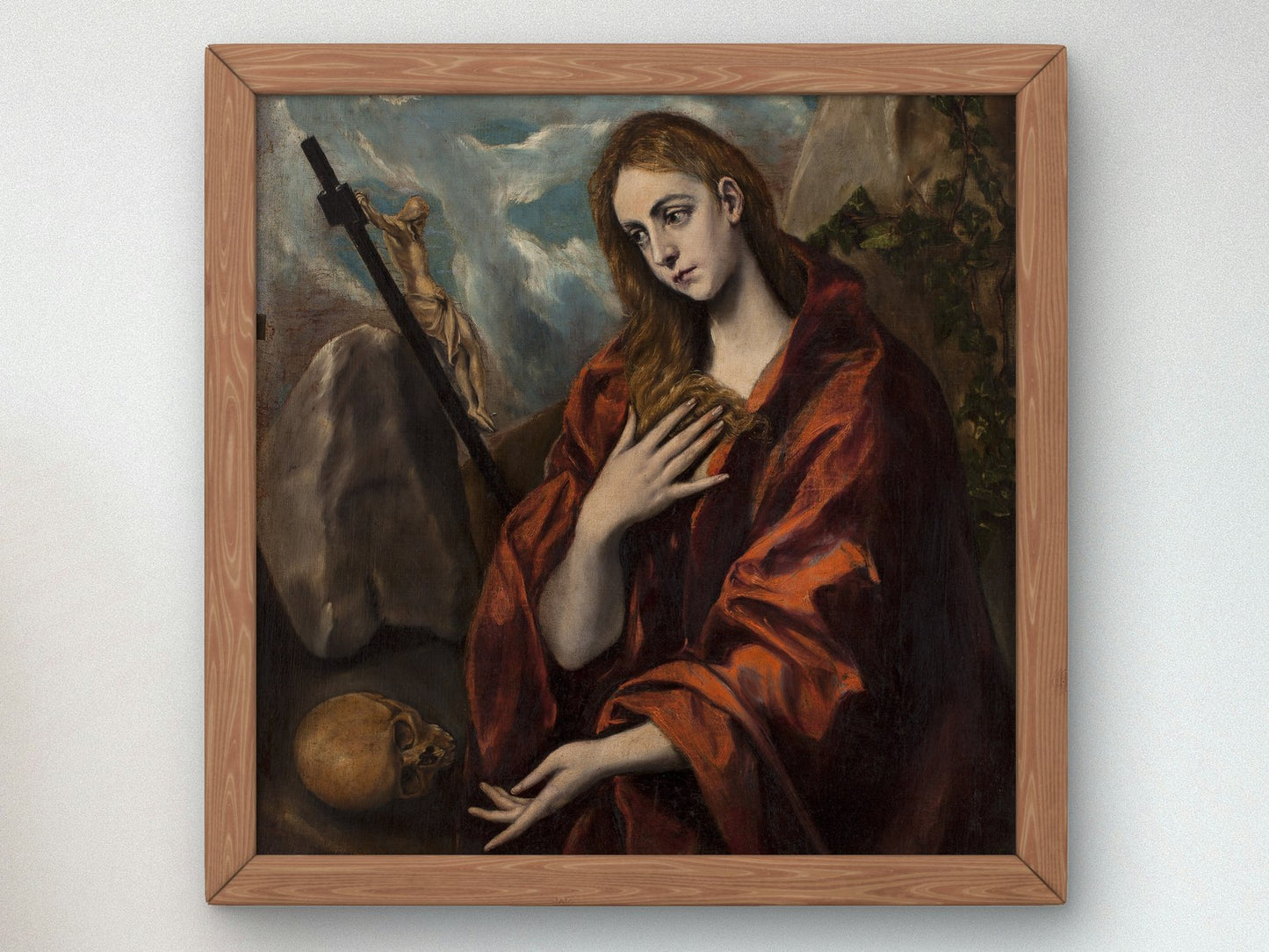 Penitent Magdalena by El Greco 1590, Wall Art Print, Fine Art Reproduction, Museum Quality Decor, Poster