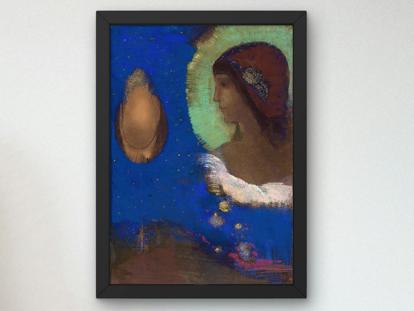 Sita by Odilon Redon 1890, Wall Art Print, Fine Art Reproduction, Museum Quality Decor, Poster