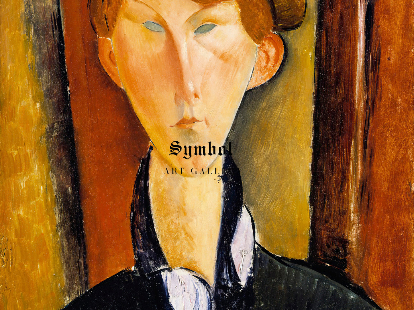Young Man with a Cap by Amedeo Modigliani, Wall Art Print, Fine Art Reproduction, Museum Quality Decor, Poster