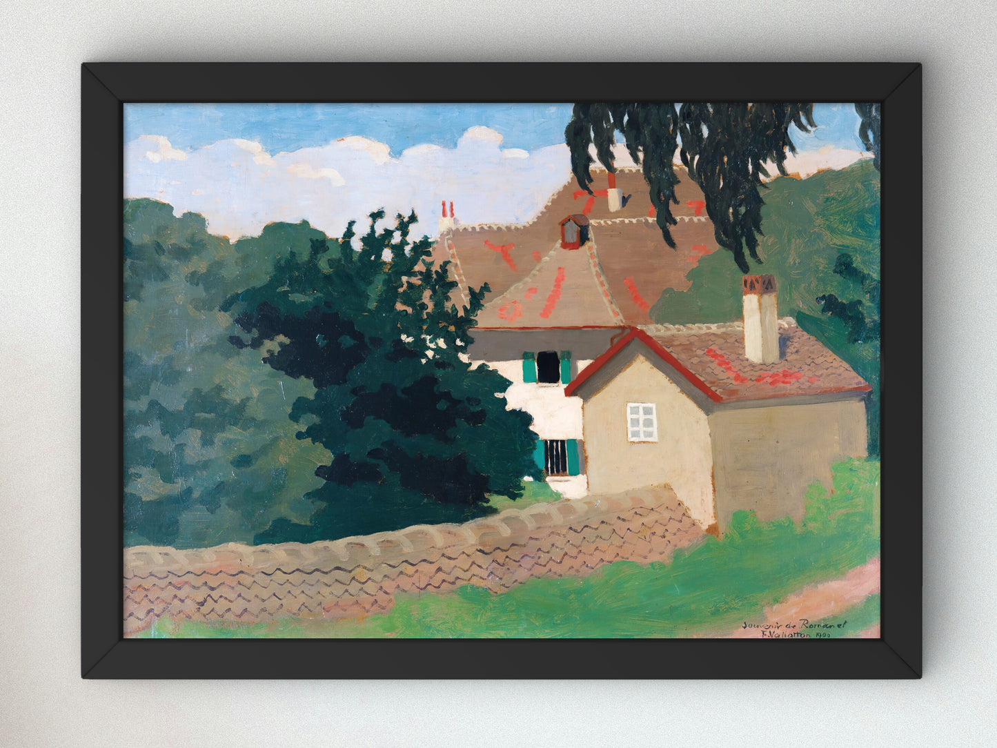 Souvenir from Romanel by Félix Vallotton 1900, Wall Art Print, Fine Art Reproduction, Museum Quality Decor, Poster