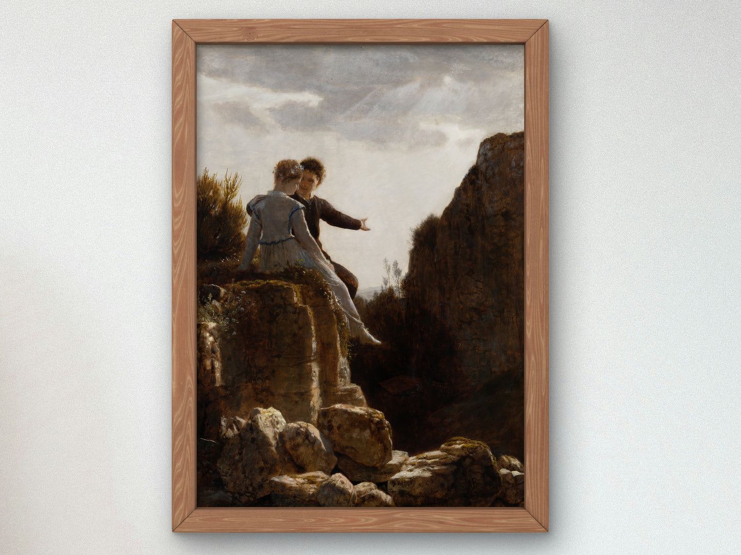 The Honeymoon by Arnold Böcklin 1875, Wall Art Print, Fine Art Reproduction, Museum Quality Decor, Poster