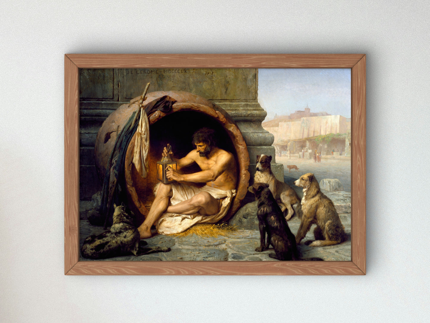 Diogenes by Jean Léon Gérôme 1860, Wall Art Print, Fine Art Reproduction, Museum Quality Decor, Poster