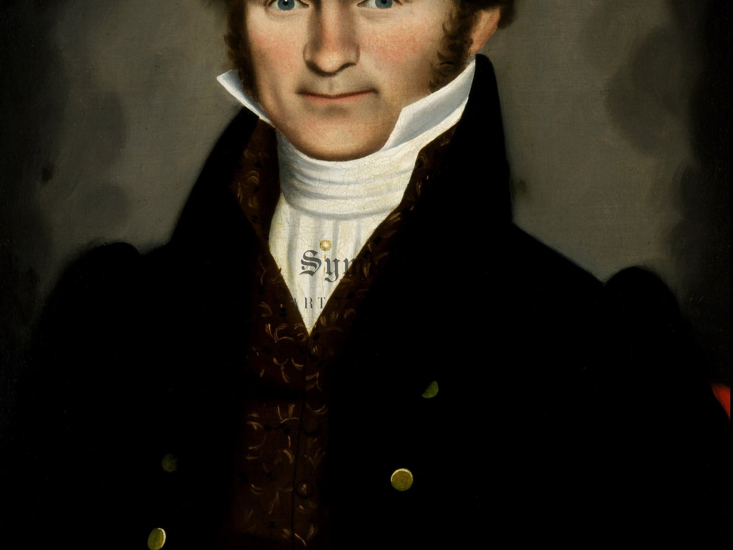 Gentleman of Squire Williams House by Erastus Salisbury Field 1829, Wall Art Print, Fine Art Reproduction, Museum Quality Decor, Poster