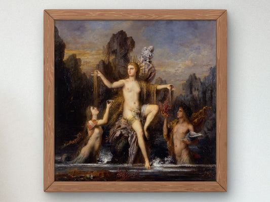 Venus Rising from the Sea by Gustave Moreau, Wall Art Print, Fine Art Reproduction, Museum Quality Decor, Poster