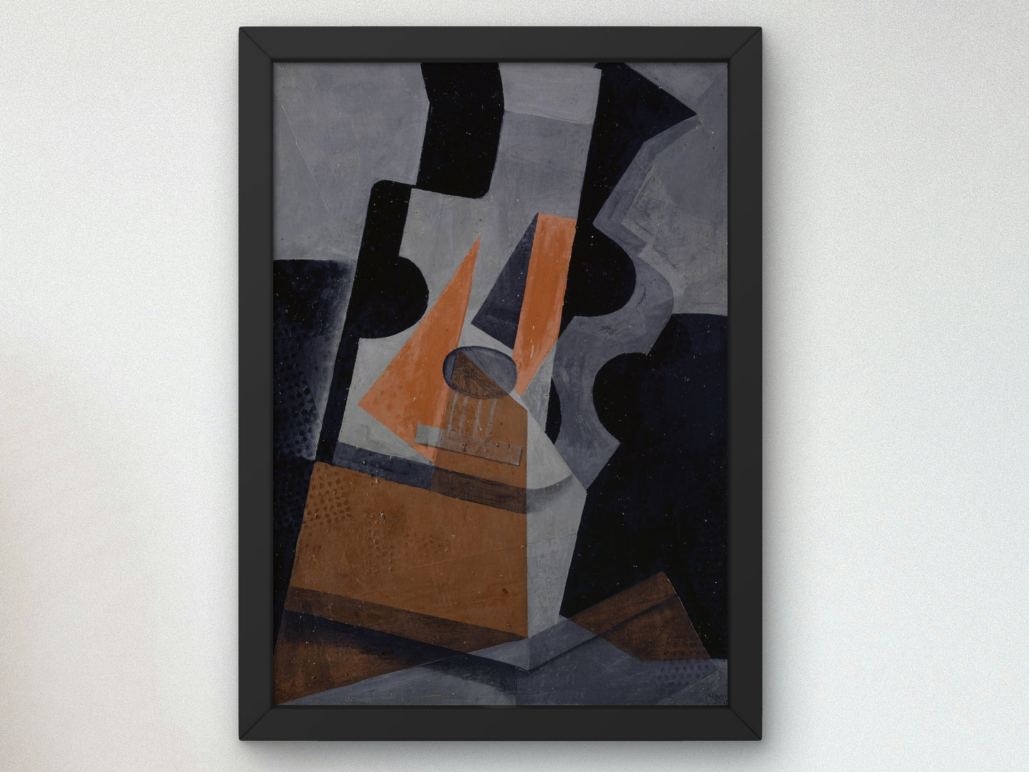 The Guitar by Juan Gris 1916, Wall Art Print, Fine Art Reproduction, Museum Quality Decor, Poster
