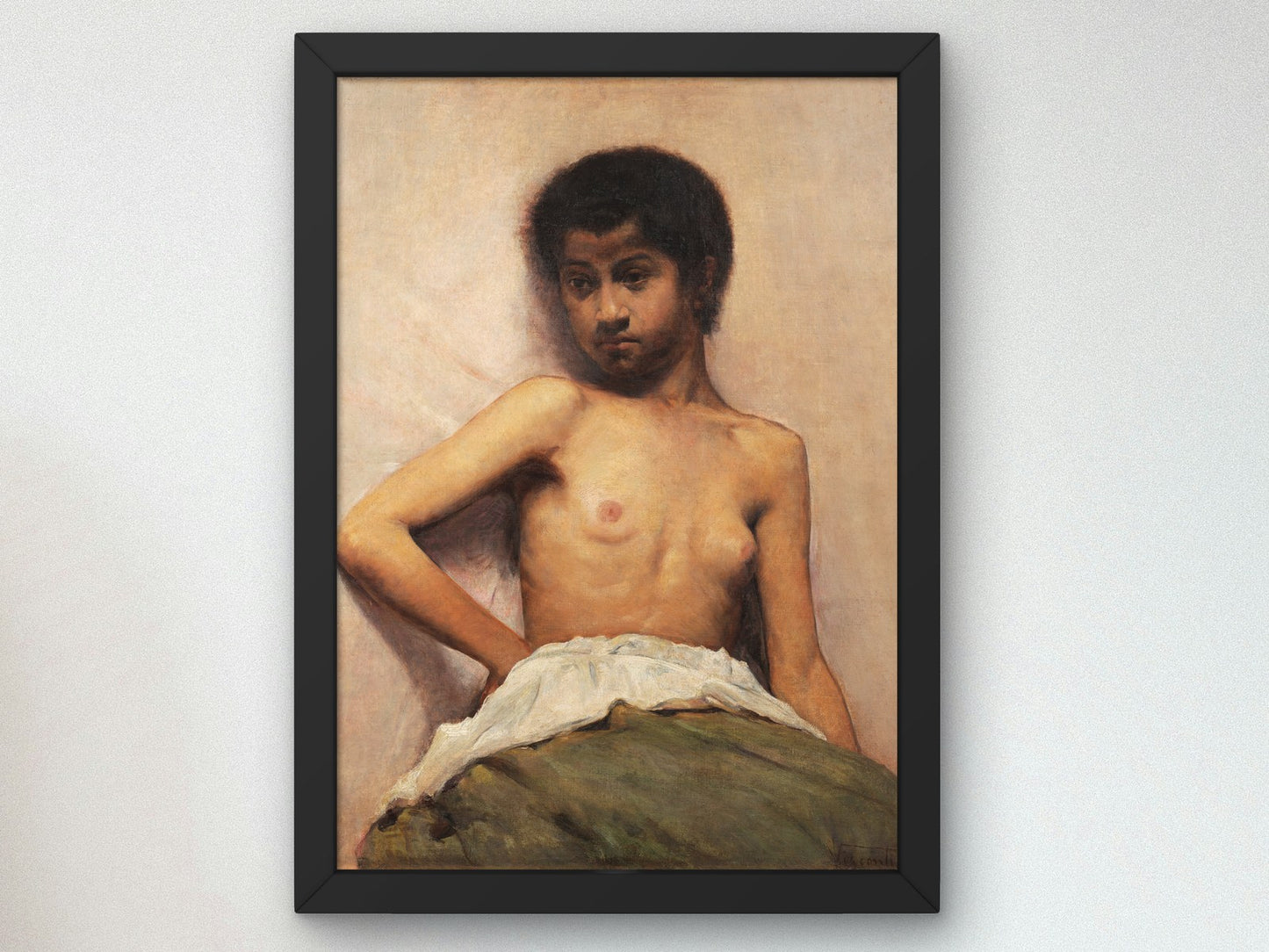 Torso de Menina by Eliseu Visconti 1895, Wall Art Print, Fine Art Reproduction, Museum Quality Decor, Poster
