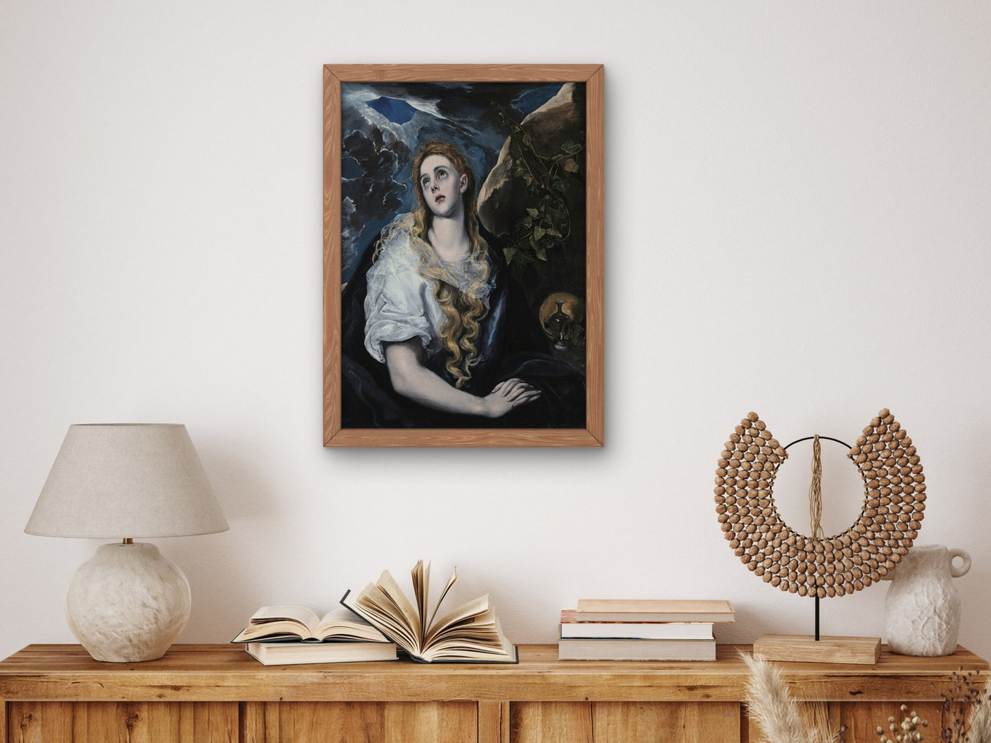 The Penitent Magdalene by El Greco 1580, Wall Art Print, Fine Art Reproduction, Museum Quality Decor, Poster