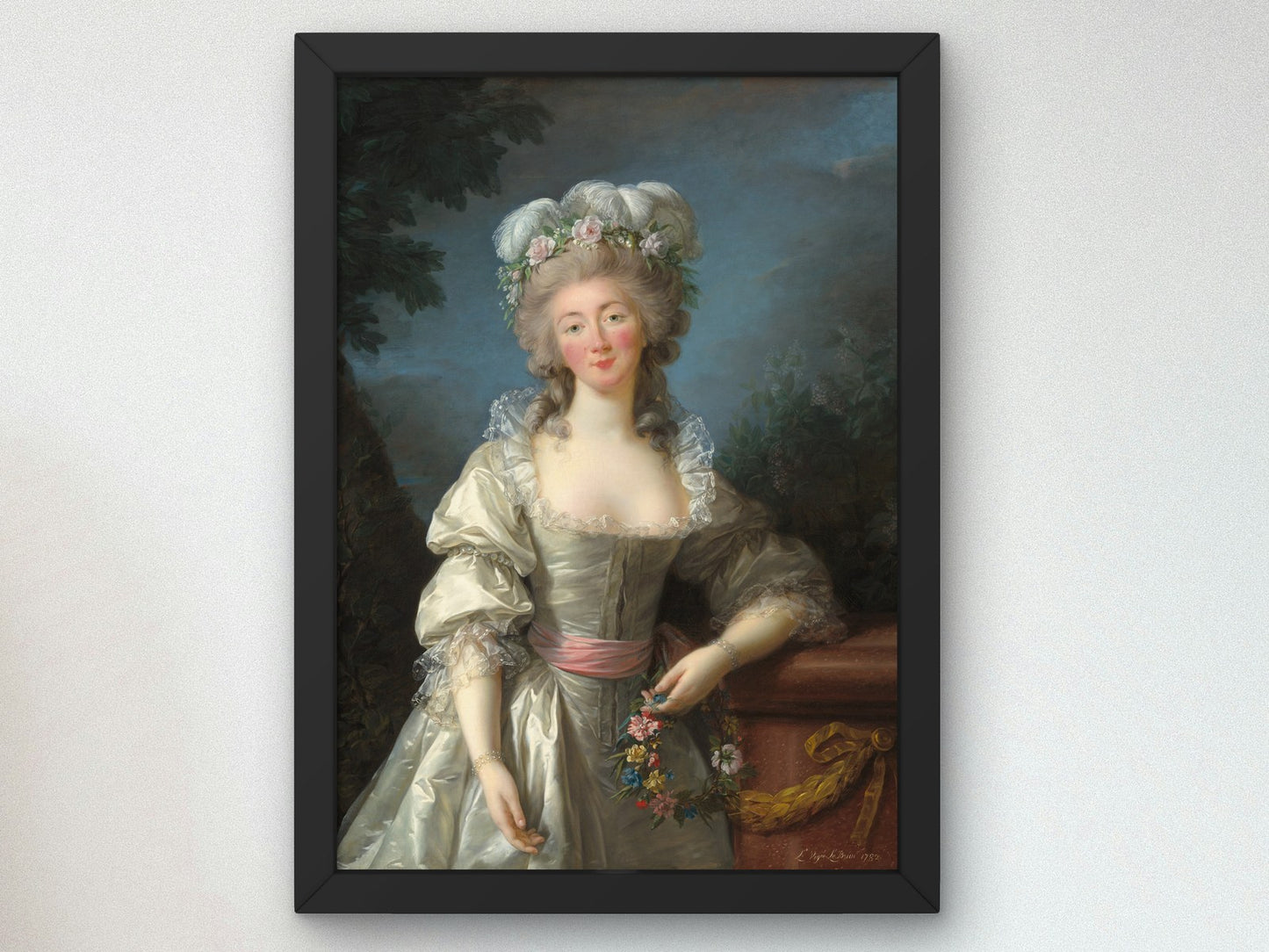 Portrait of Madame du Barry by Élisabeth Vigée Le Brun 1782, Wall Art Print, Fine Art Reproduction, Museum Quality Decor, Poster