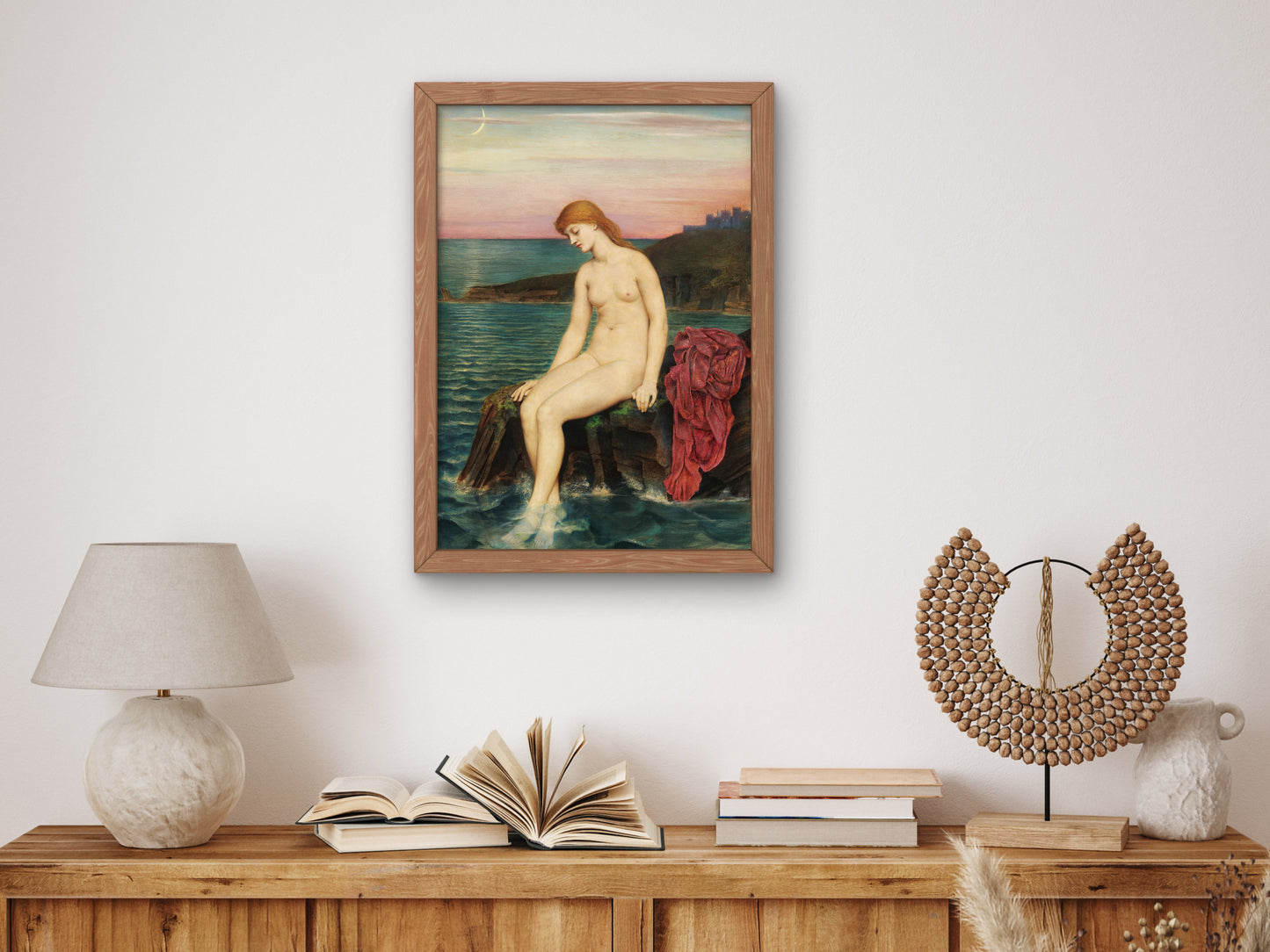 The Little Sea Maid by Evelyn De Morgan 1880, Wall Art Print, Fine Art Reproduction, Museum Quality Decor, Poster