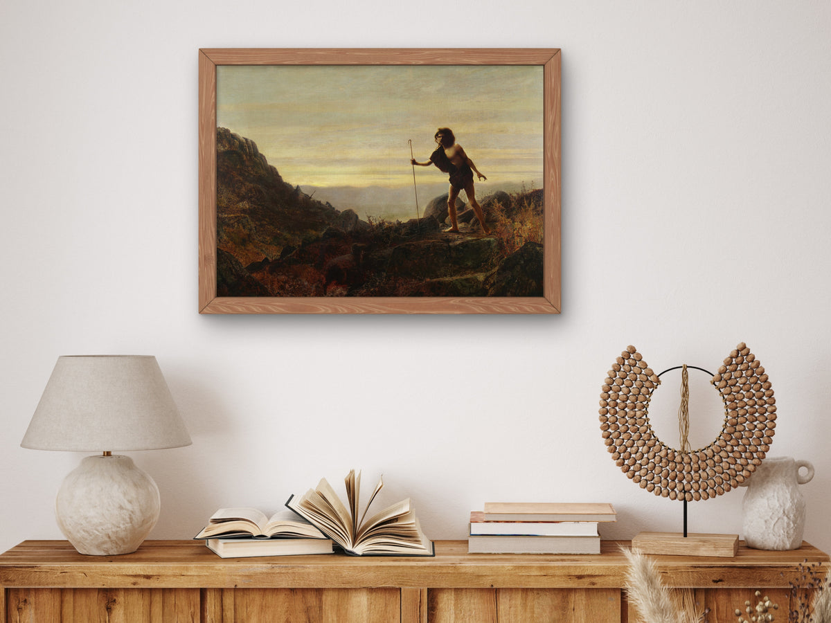 The Parable of the Lost Sheep by John Atkinson Grimshaw 1867, Wall Art Print, Fine Art Reproduction, Museum Quality Decor, Poster