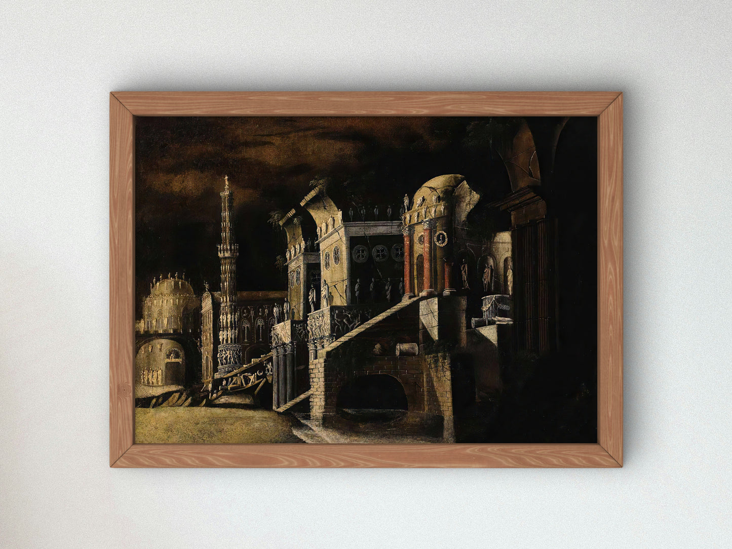 View of an Imaginary Palace by François de Nomé, Wall Art Print, Fine Art Reproduction, Museum Quality Decor, Poster