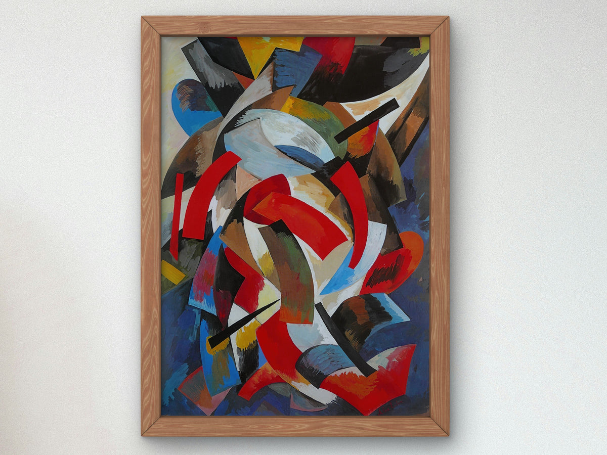 Dynamics of Colors by Alexandra Exter 1916, Wall Art Print, Fine Art Reproduction, Museum Quality Decor, Poster