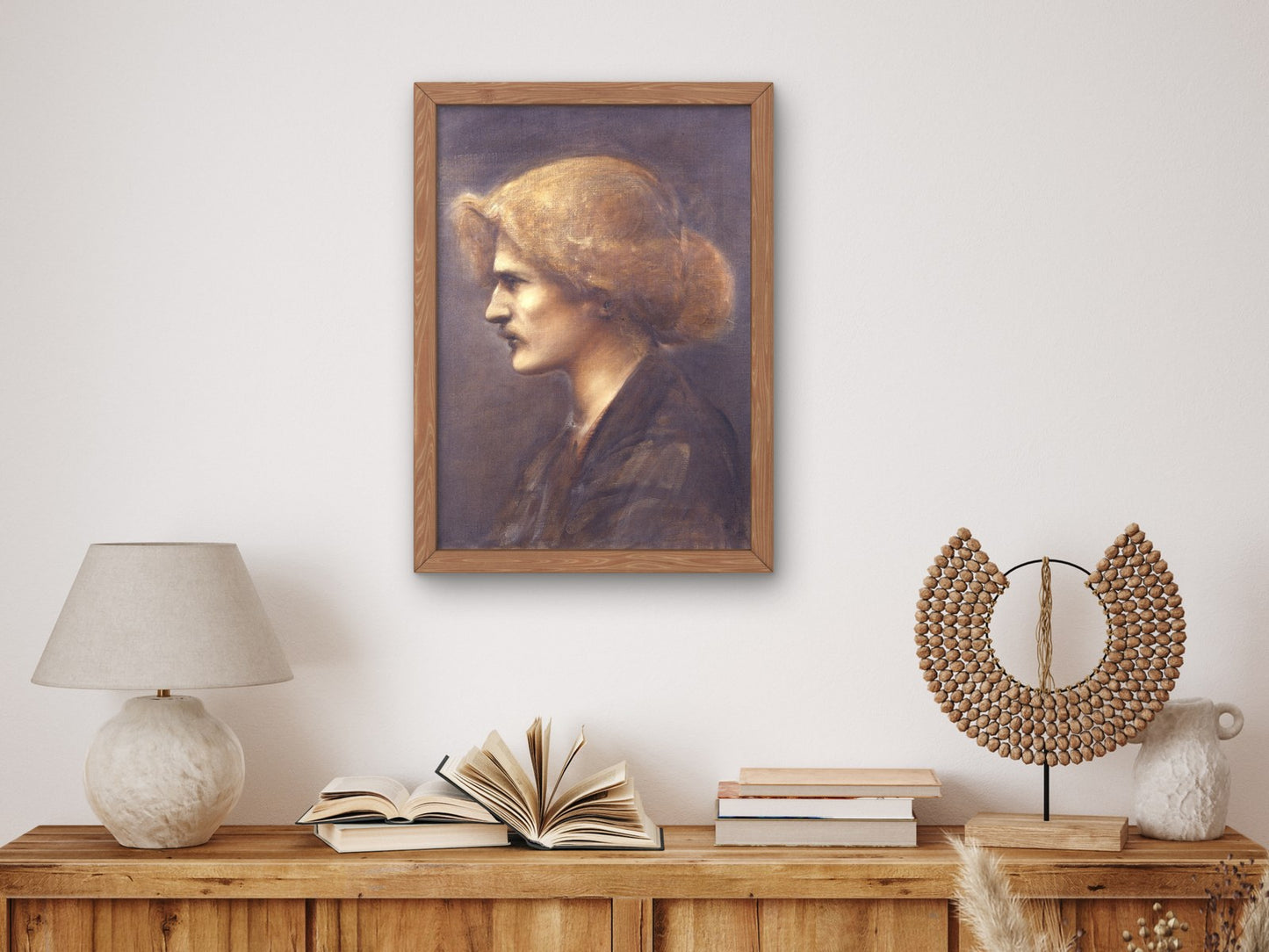 Portrait of Ignacy Jan Paderewski by Edward Burne Jones 1890, Wall Art Print, Fine Art Reproduction, Museum Quality Decor, Poster