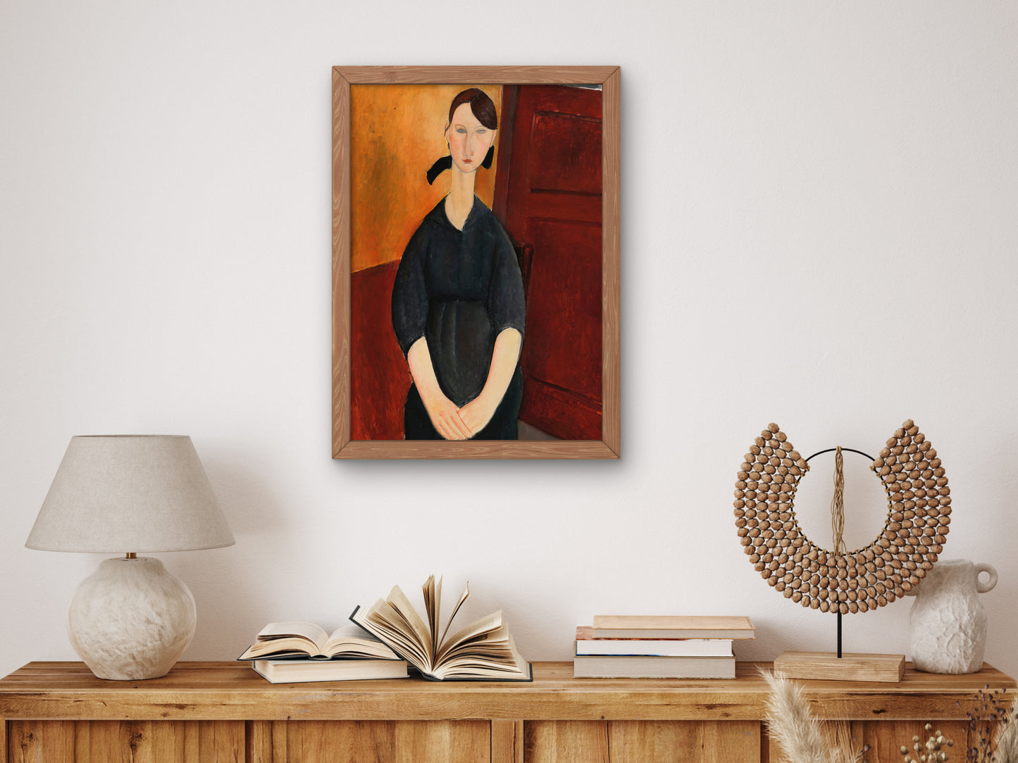 Portrait of Paulette Jourdain by Amedeo Modigliani 1919, Wall Art Print, Fine Art Reproduction, Museum Quality Decor, Poster