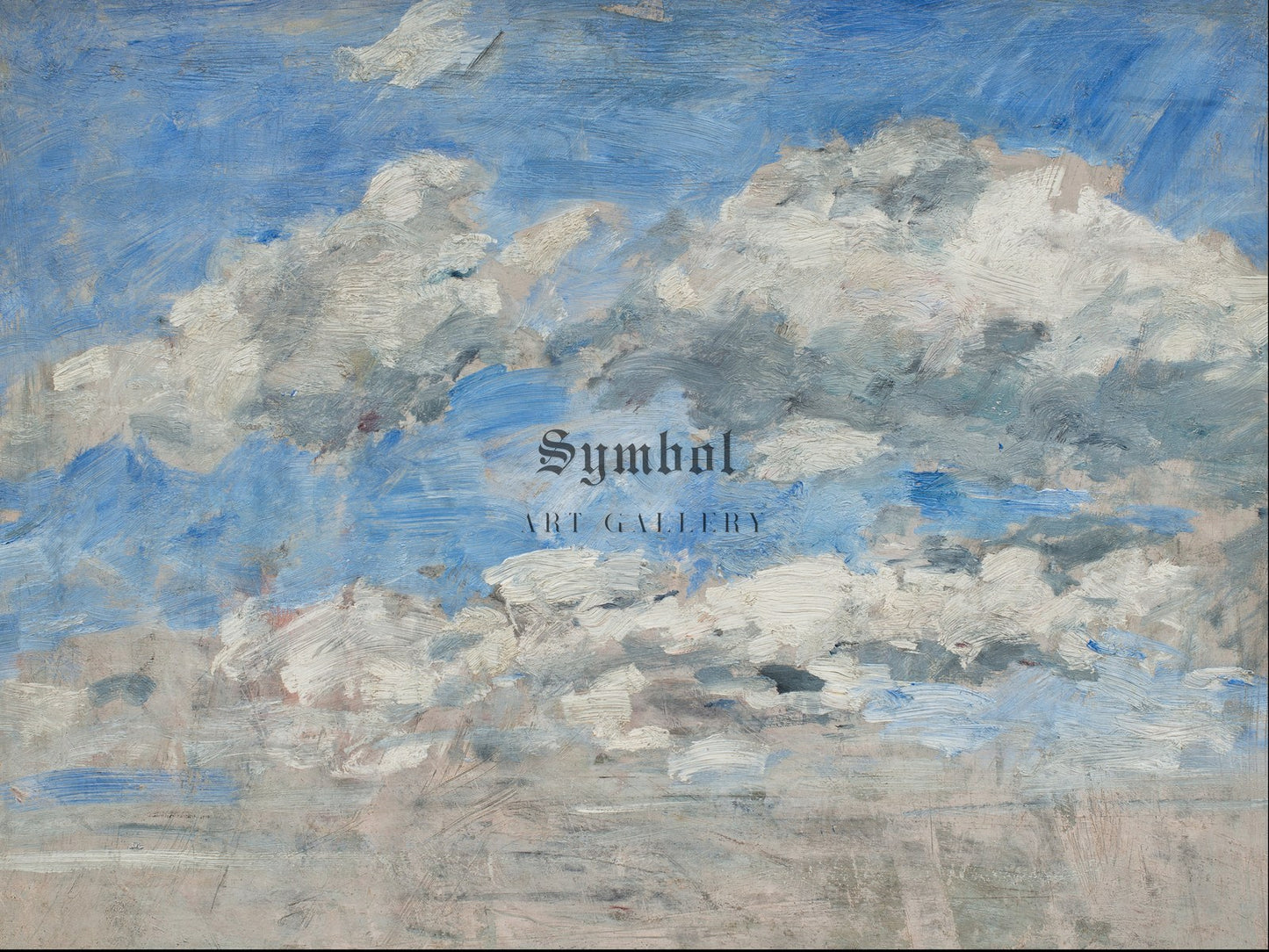 Etude de ciel by Eugène Boudin, Wall Art Print, Fine Art Reproduction, Museum Quality Decor, Poster