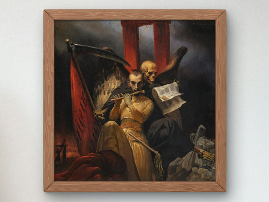 Socialism and Cholera by Horace Vernet 1850, Wall Art Print, Fine Art Reproduction, Museum Quality Decor, Poster