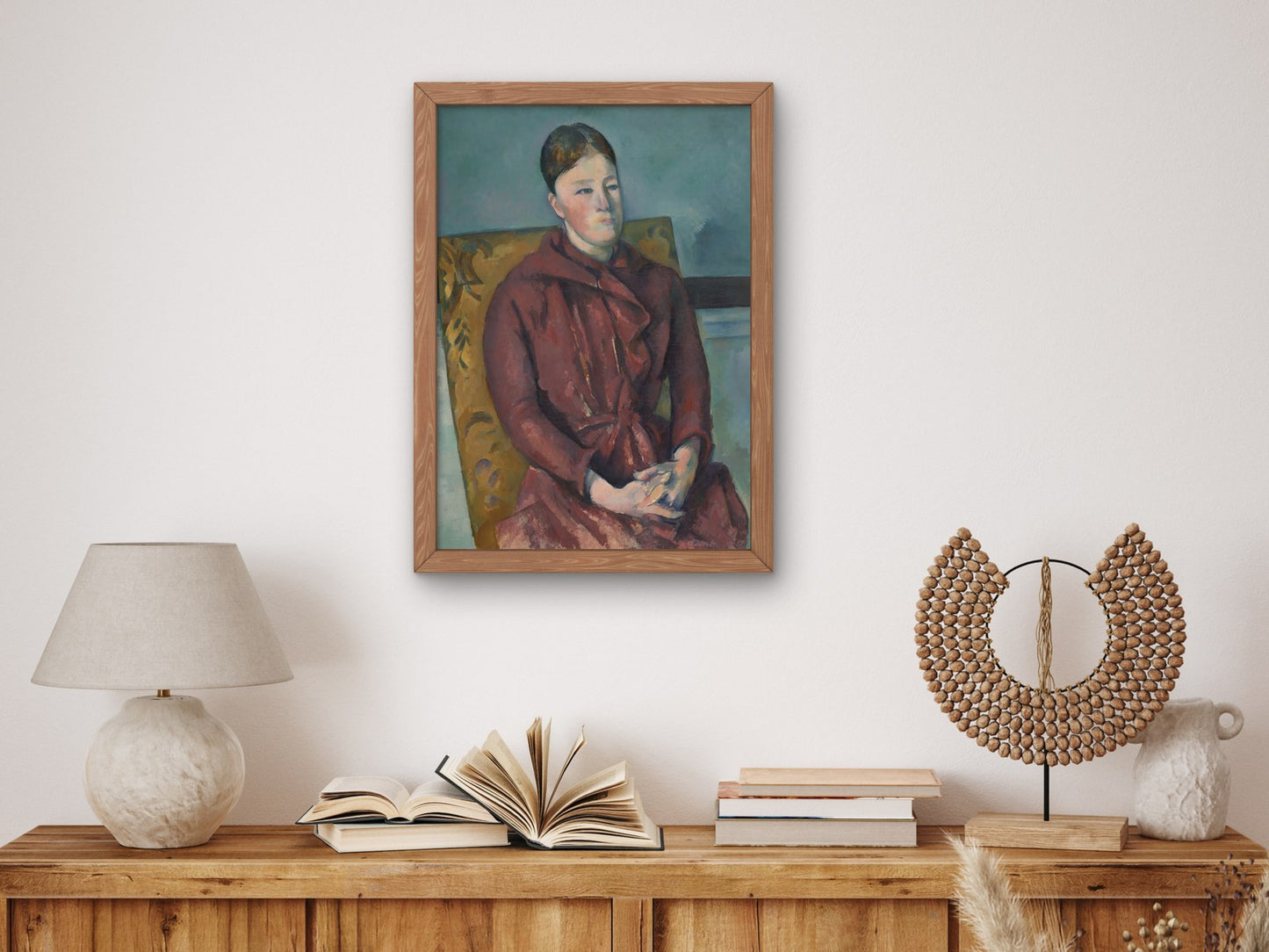 Madame Cezanne in a Yellow Chair by Paul Cézanne 1888, Wall Art Print, Fine Art Reproduction, Museum Quality Decor, Poster