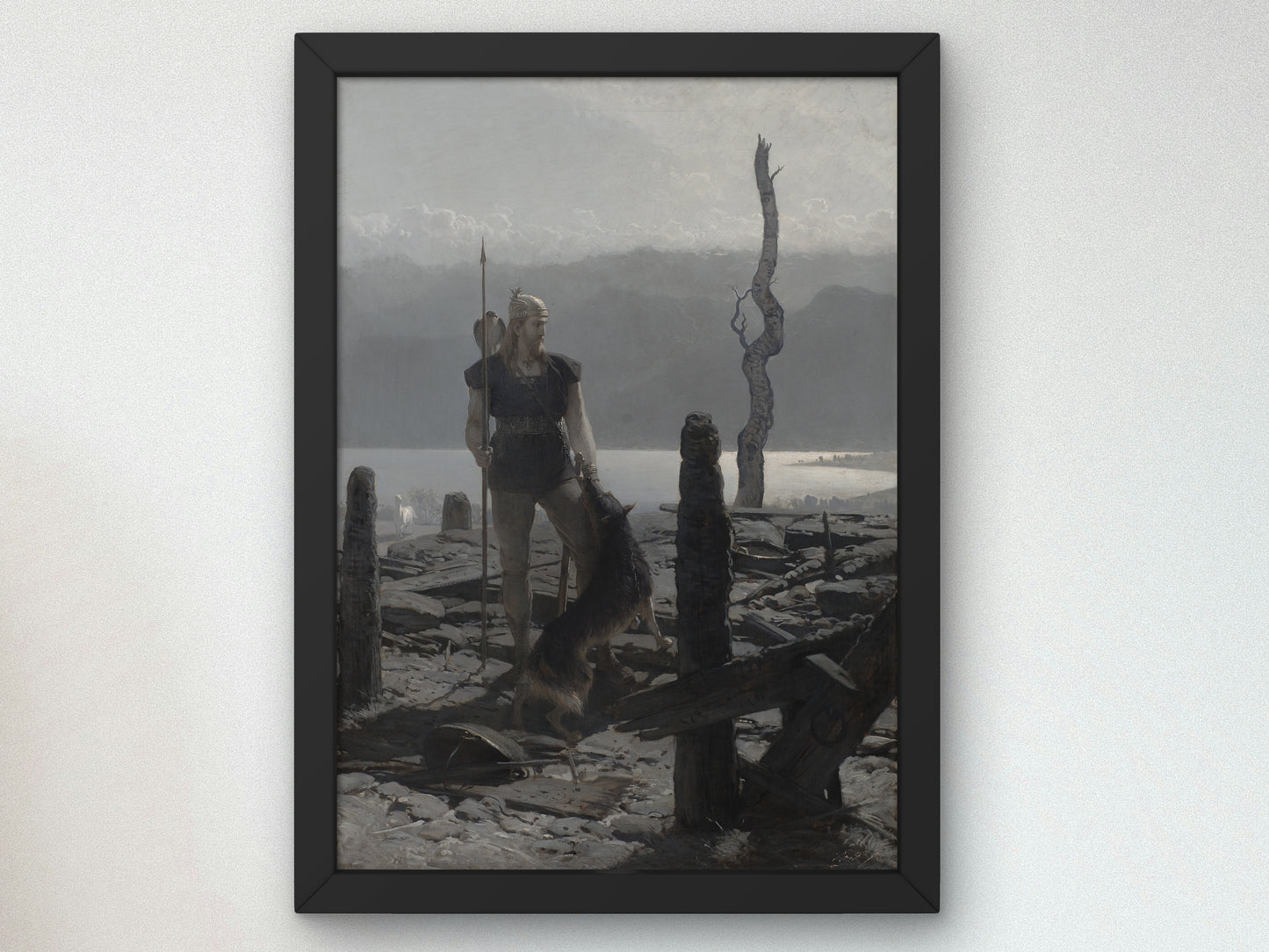 Return of Frithiof by August Malmström 1886, Wall Art Print, Fine Art Reproduction, Museum Quality Decor, Poster
