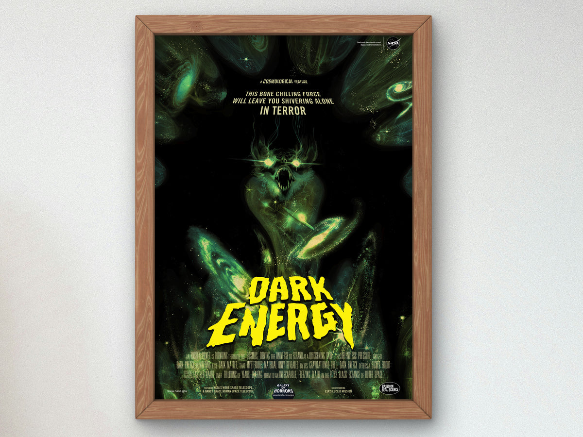 Dark Energy by NASA 2021, Wall Art Print, Fine Art Reproduction, Museum Quality Decor, Poster