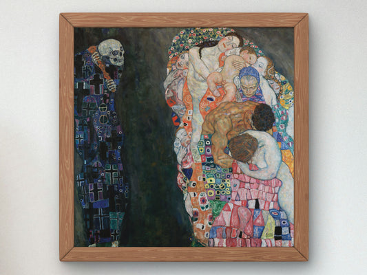 Death and Life by Gustav Klimt 1910, Wall Art Print, Fine Art Reproduction, Museum Quality Decor, Poster