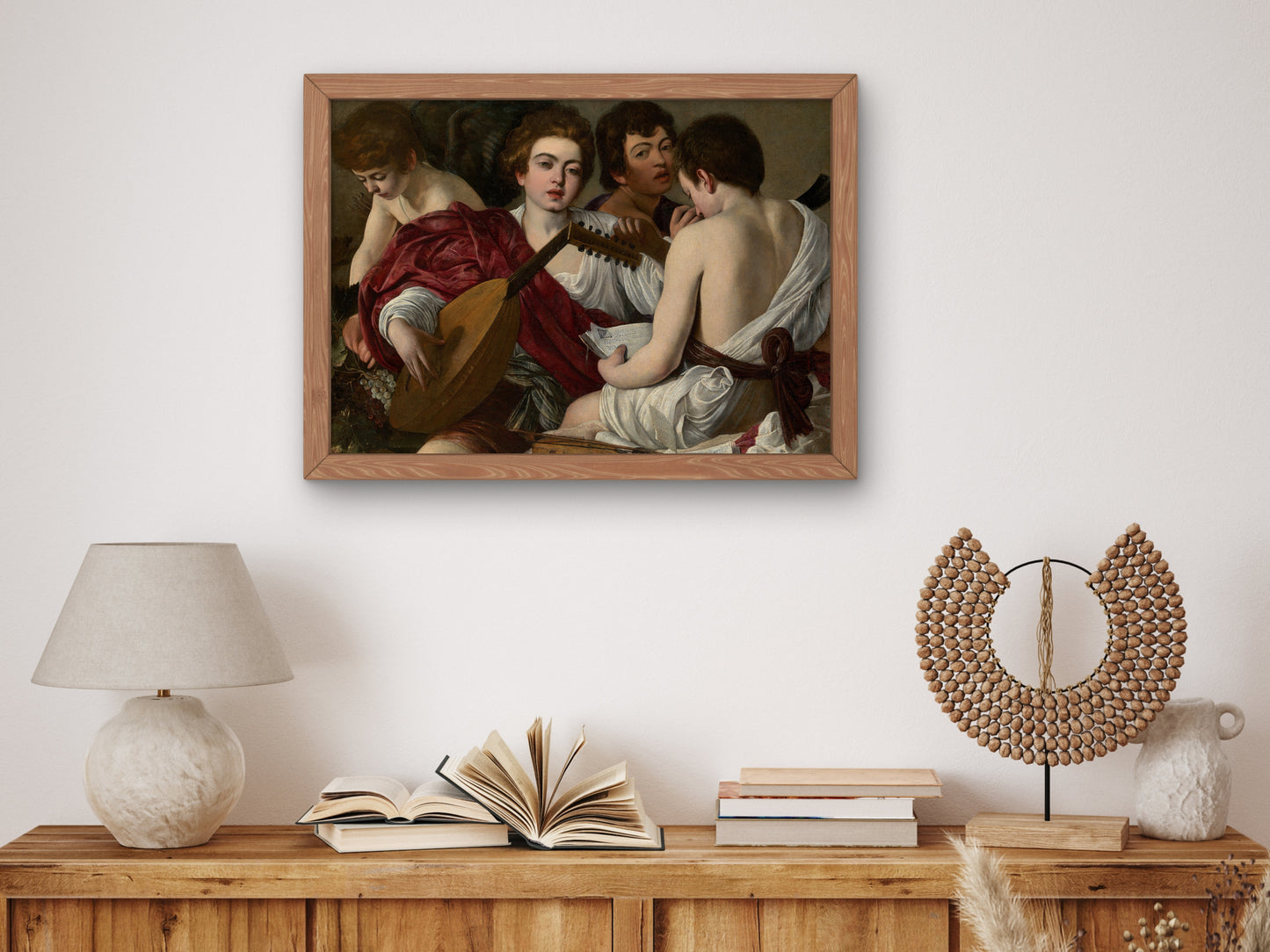 The Musicians by Caravaggio 1597, Wall Art Print, Fine Art Reproduction, Museum Quality Decor, Poster