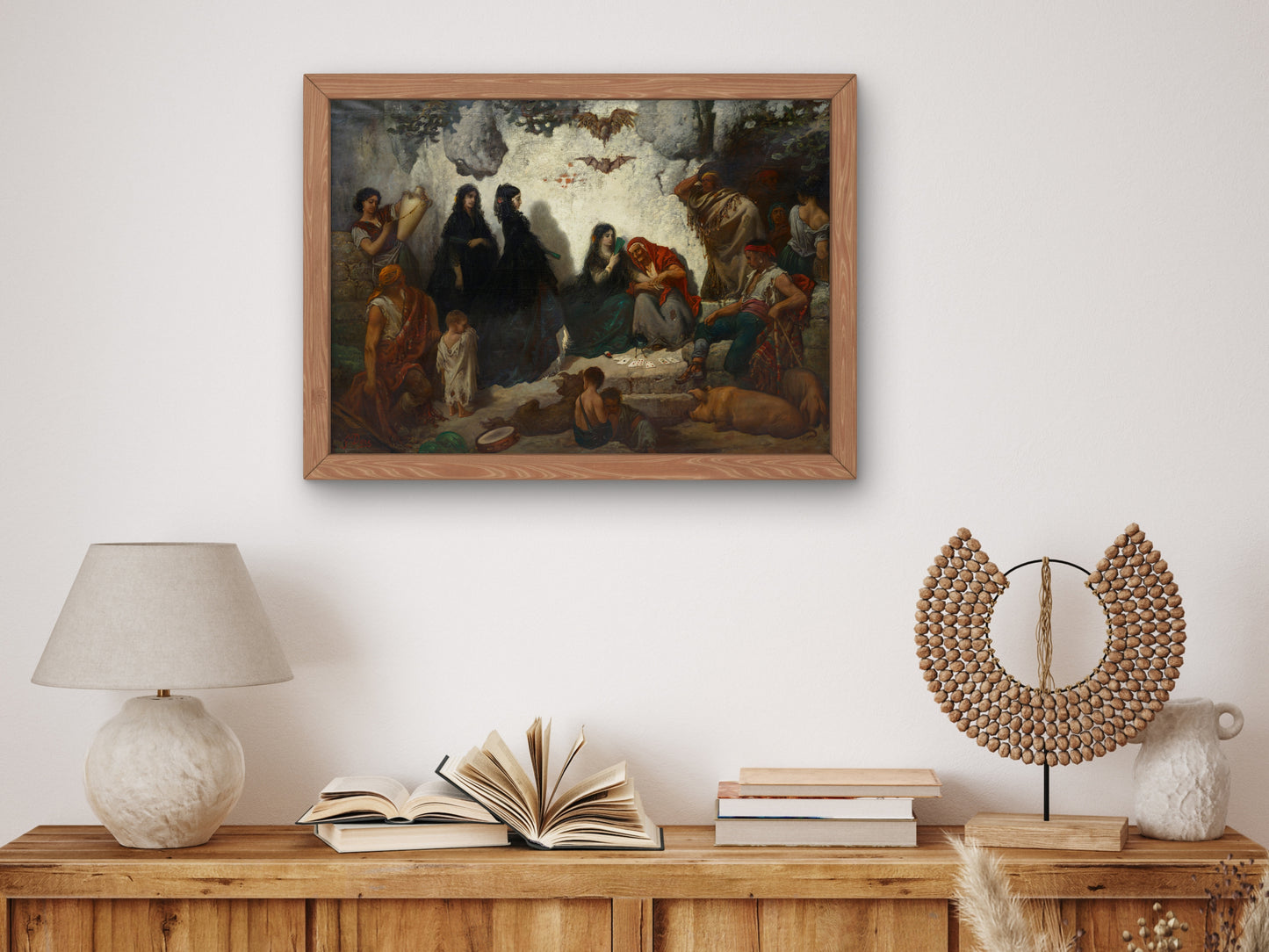 Fortune Telling at Sacro Monte by Gustave Doré, Wall Art Print, Fine Art Reproduction, Museum Quality Decor, Poster