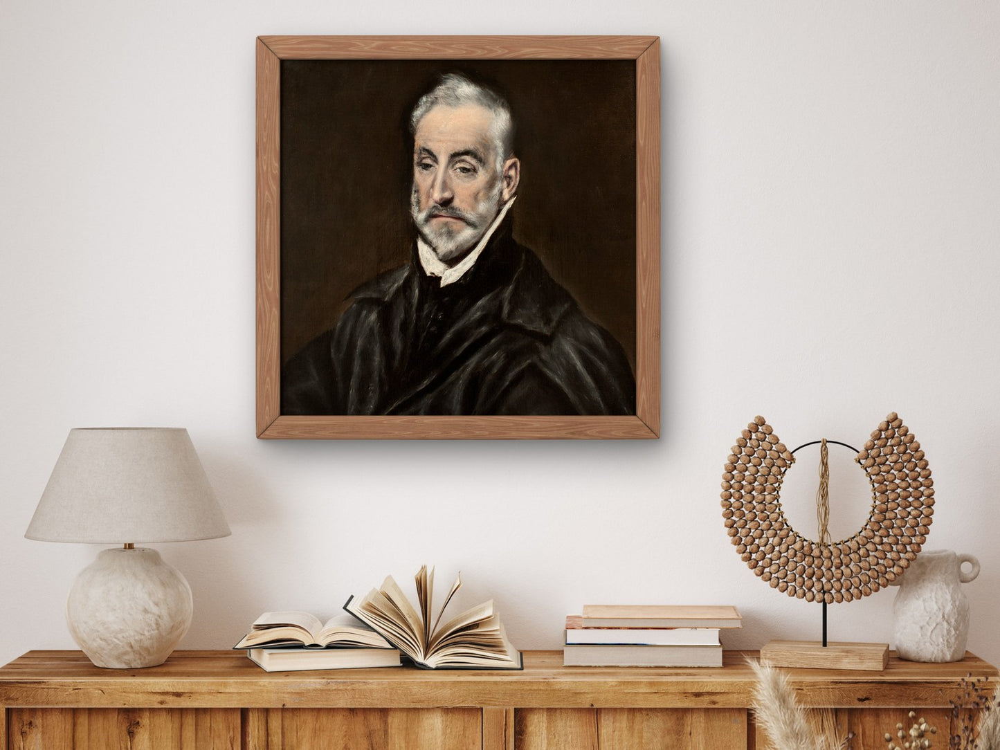 Portrait of Antonio de Covarrubias by El Greco 1600, Wall Art Print, Fine Art Reproduction, Museum Quality Decor, Poster