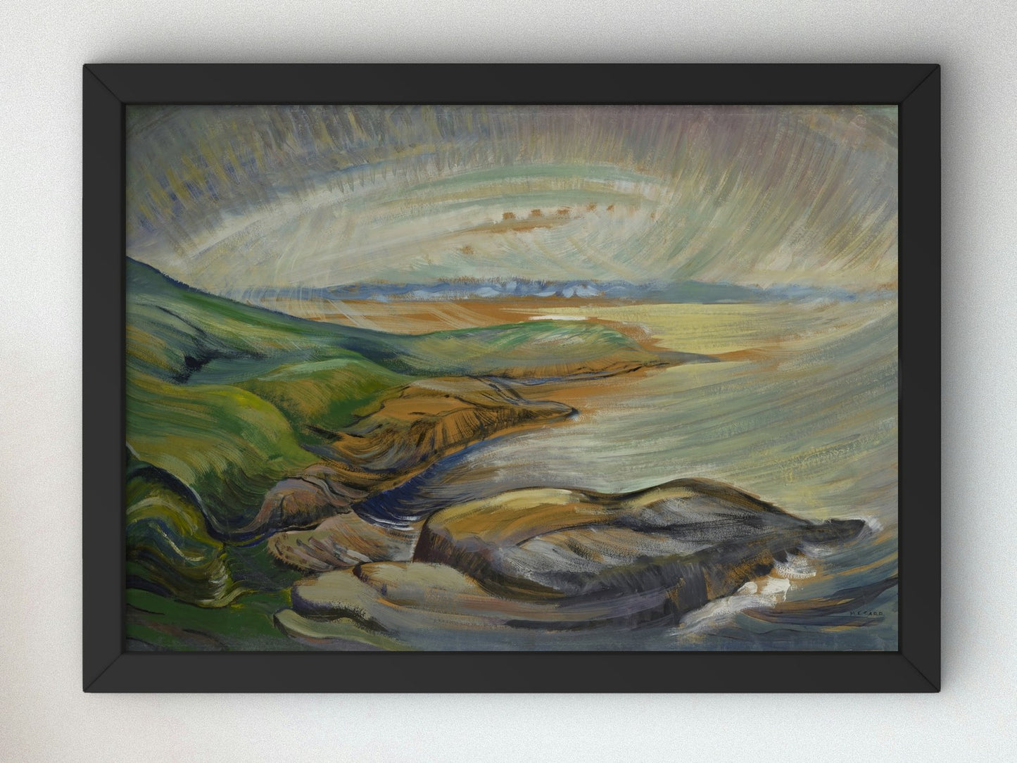 Strait of Juan de Fuca by Emily Carr 1936, Wall Art Print, Fine Art Reproduction, Museum Quality Decor, Poster