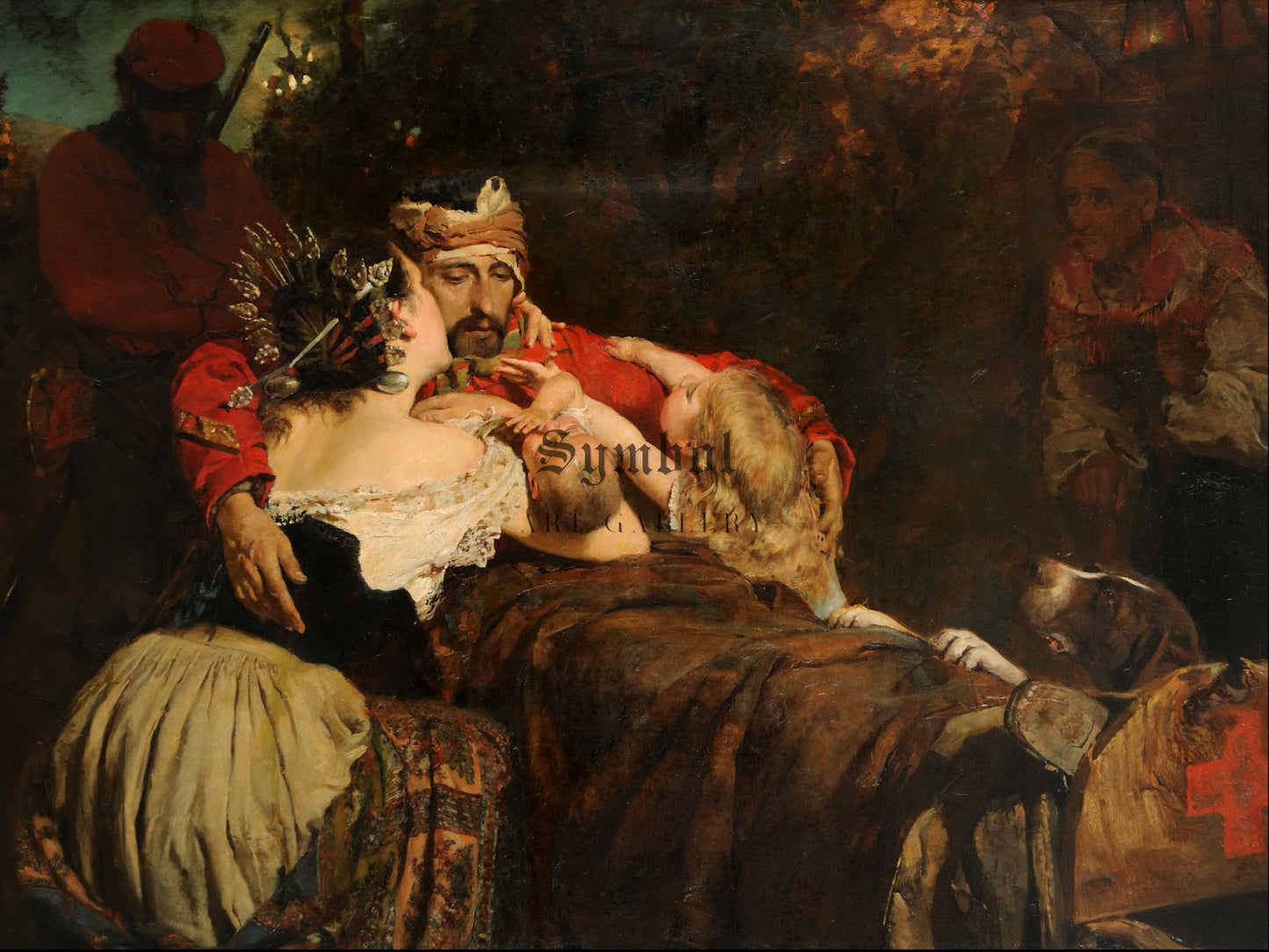 Wounded Garibaldian by Erulo Eroli 1880, Wall Art Print, Fine Art Reproduction, Museum Quality Decor, Poster