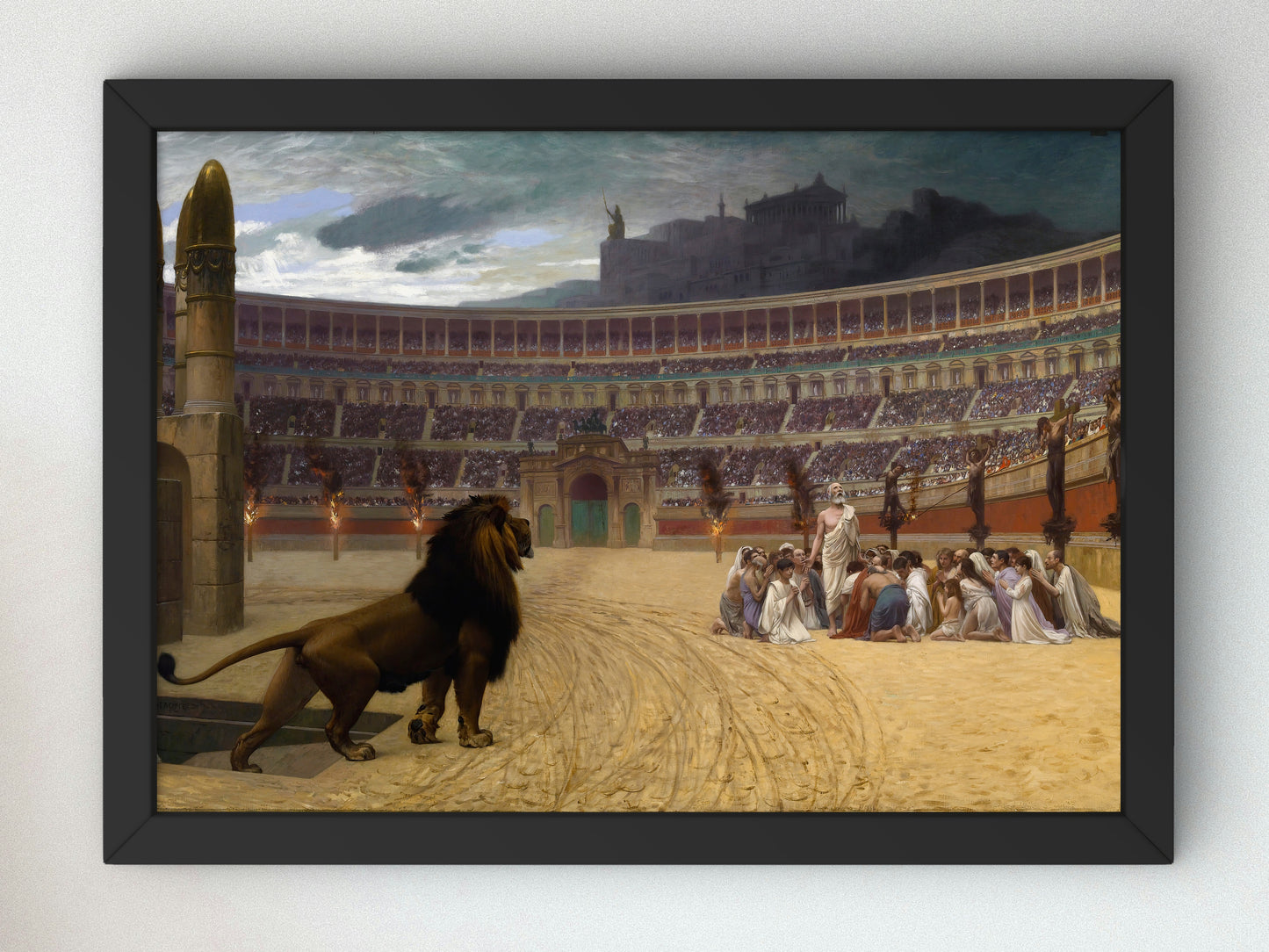 The Christian Martyrs' Last Prayer by Jean Léon Gérôme 1863, Wall Art Print, Fine Art Reproduction, Museum Quality Decor, Poster