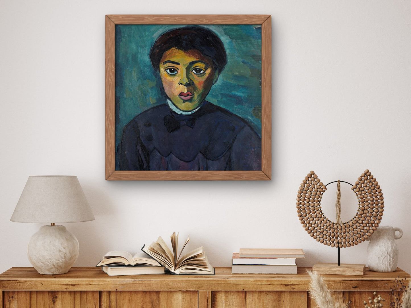Portrait of a Girl by Alexander Kanoldt 1911, Wall Art Print, Fine Art Reproduction, Museum Quality Decor, Poster
