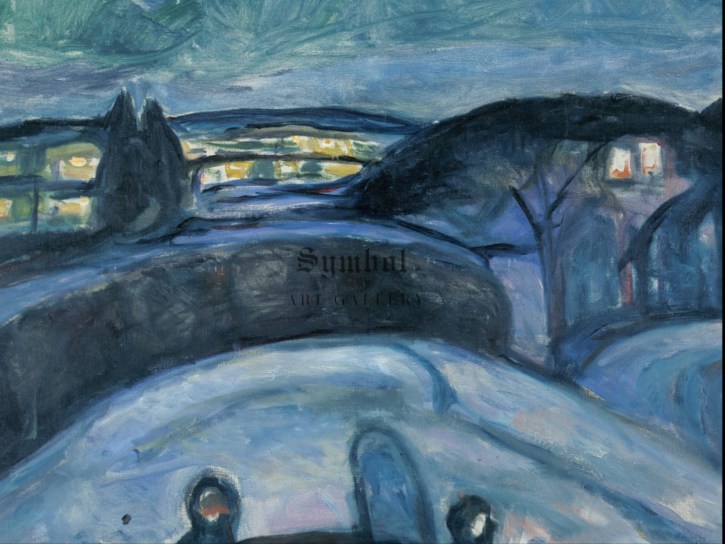 Starry Night by Edvard Munch 1922, Wall Art Print, Fine Art Reproduction, Museum Quality Decor, Poster