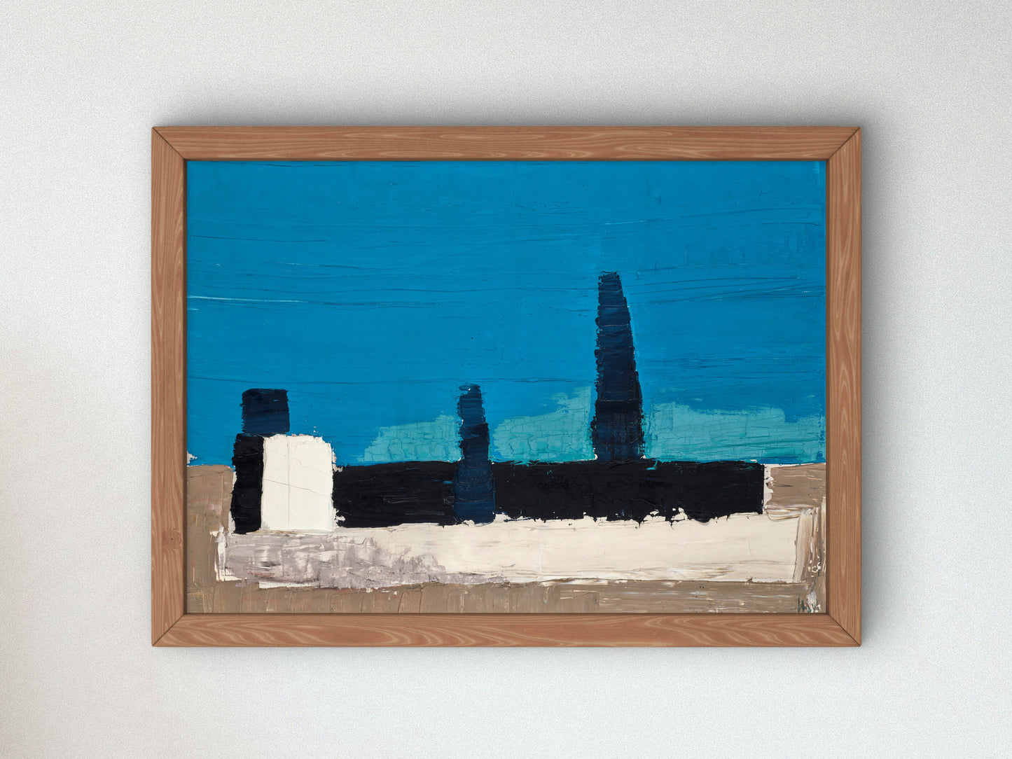 Fiesole by Nicolas de Staël 1953, Wall Art Print, Fine Art Reproduction, Museum Quality Decor, Poster