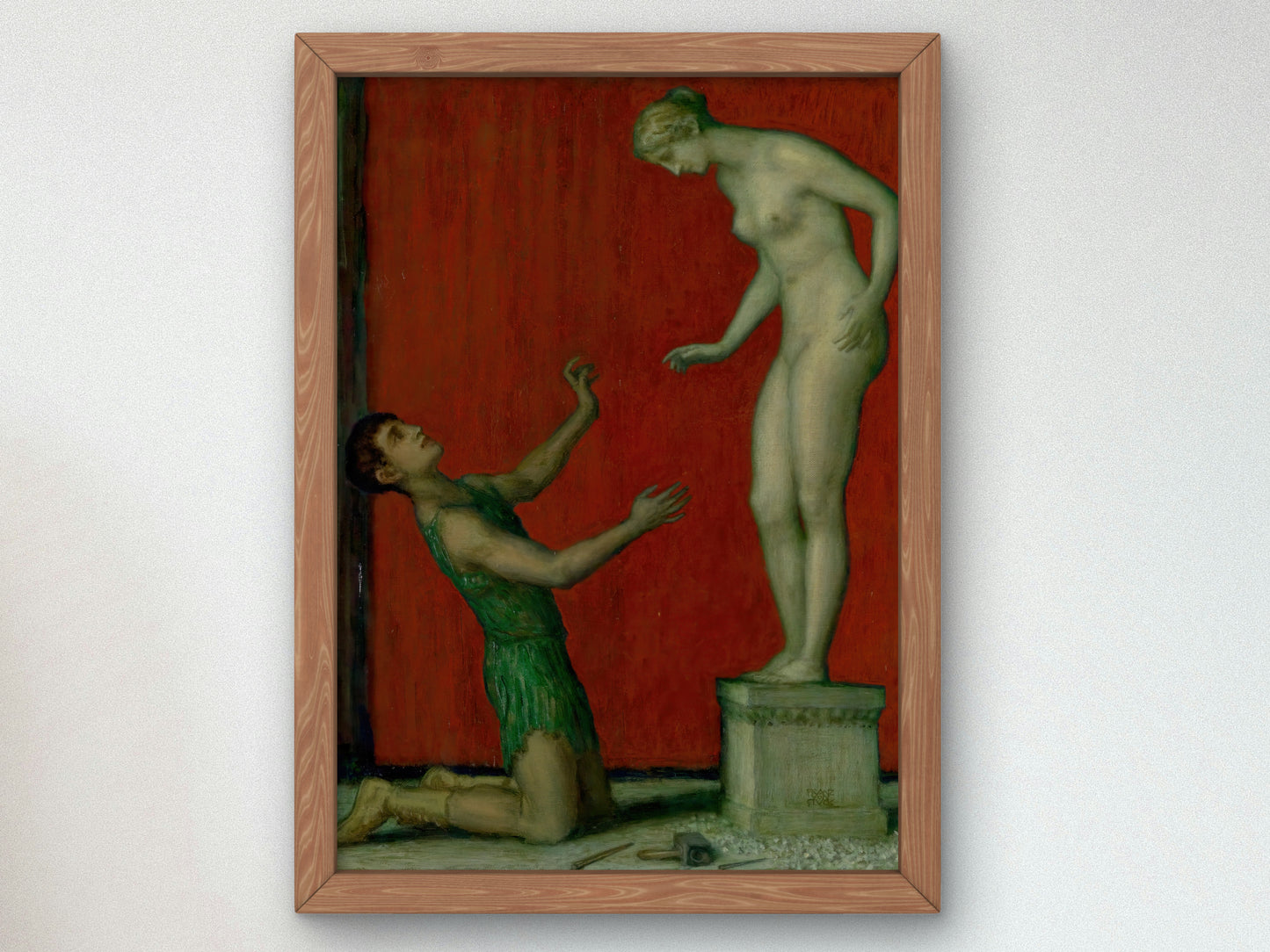 Pygmalion by Franz von Stuck 1926, Wall Art Print, Fine Art Reproduction, Museum Quality Decor, Poster