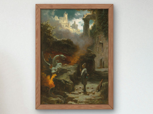 The Sorcerer by Carl Spitzweg 1875, Wall Art Print, Fine Art Reproduction, Museum Quality Decor, Poster